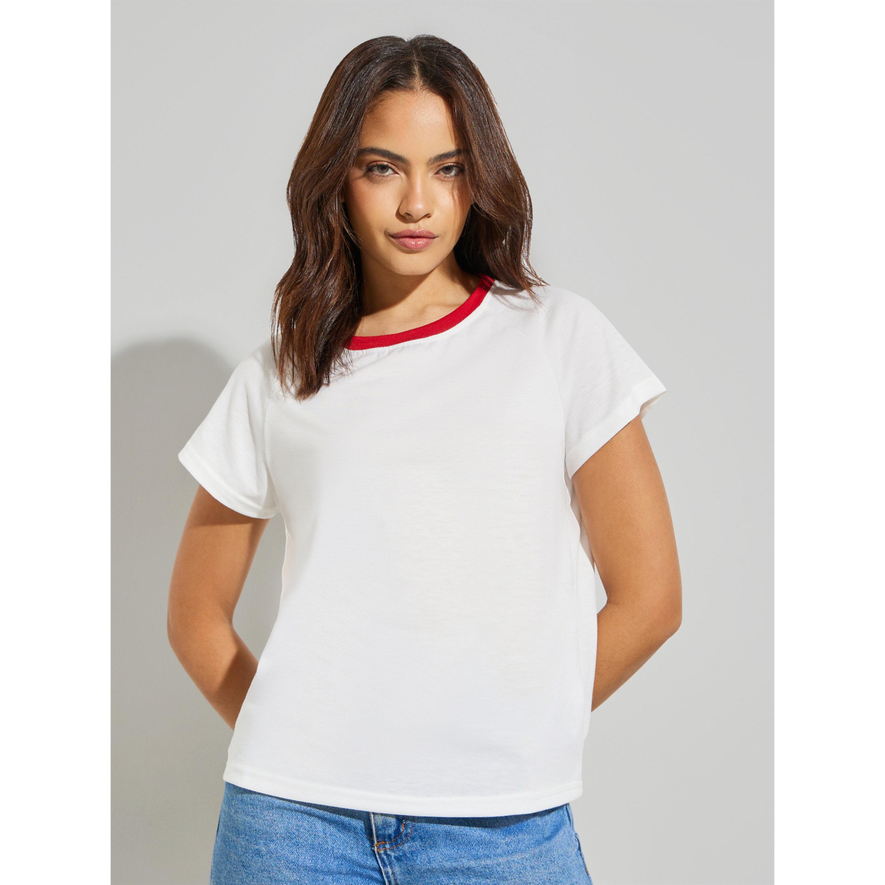 تيشيرت سادة بياقة دائرية-women-clothing-tshirts-image-1