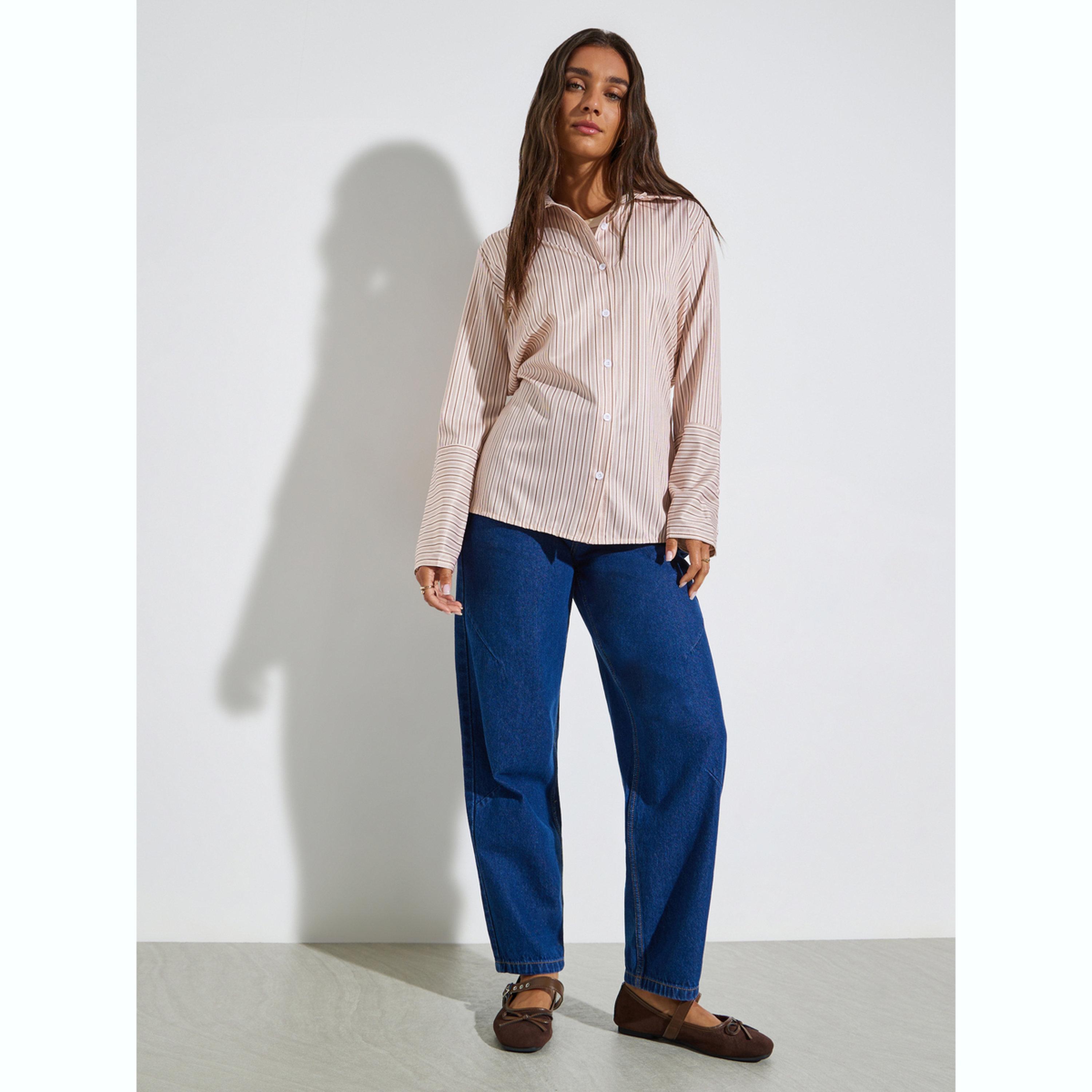 Styli Striped Long Sleeve Oversized Shirt-women-clothing-shirtsandblouses-shirts-image-2
