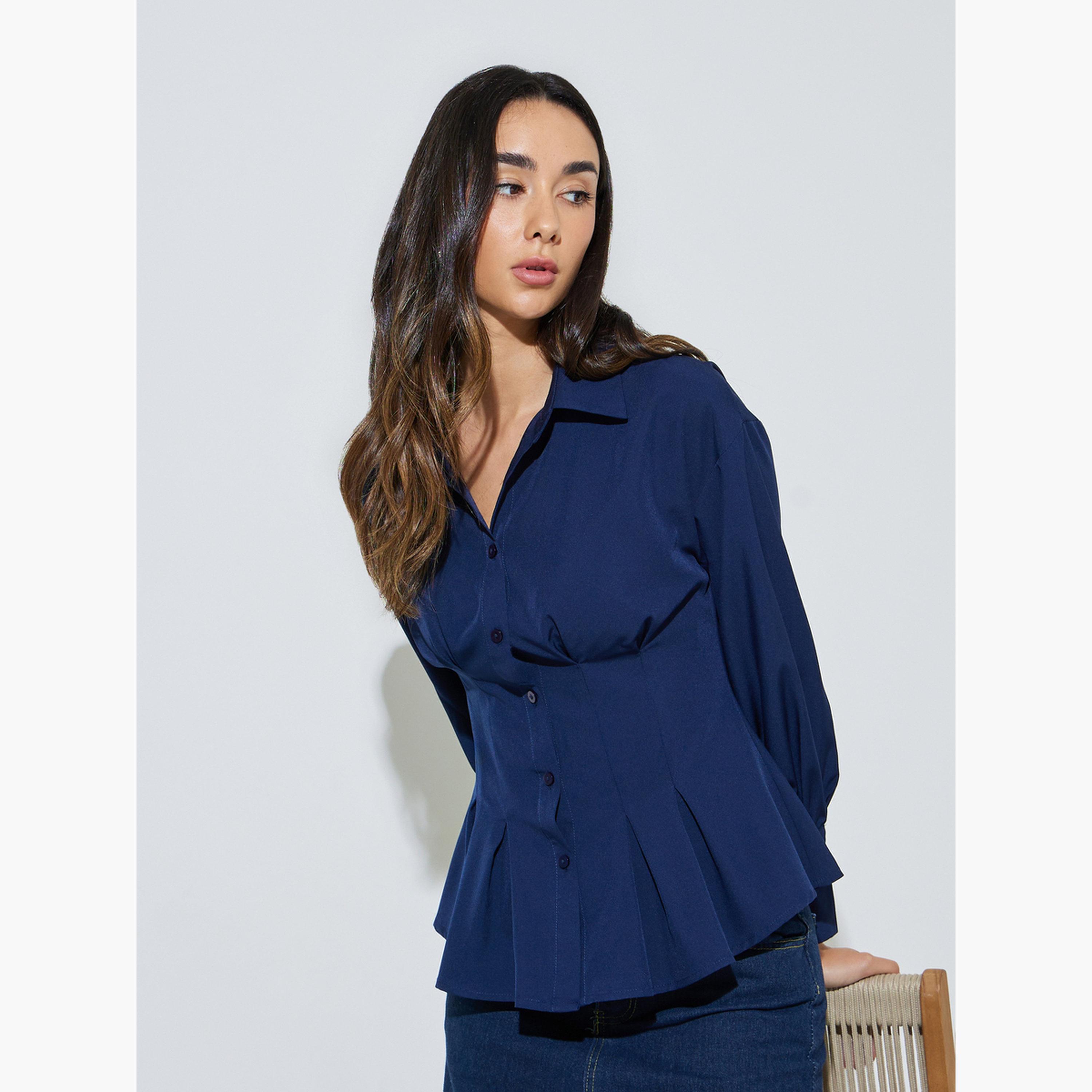 بلوزة بيبلوم ضيقة بأزرار-women-clothing-shirtsandblouses-shirts-image-3