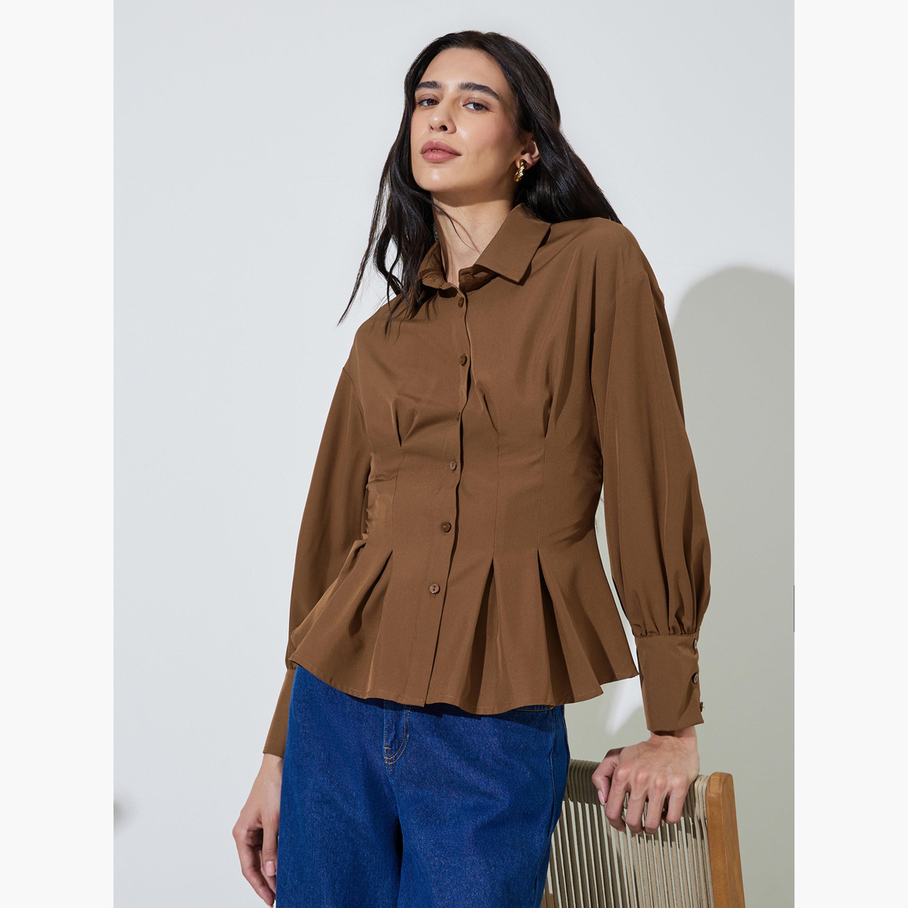 بلوزة بيبلوم ضيقة بأزرار-women-clothing-shirtsandblouses-shirts-image-3