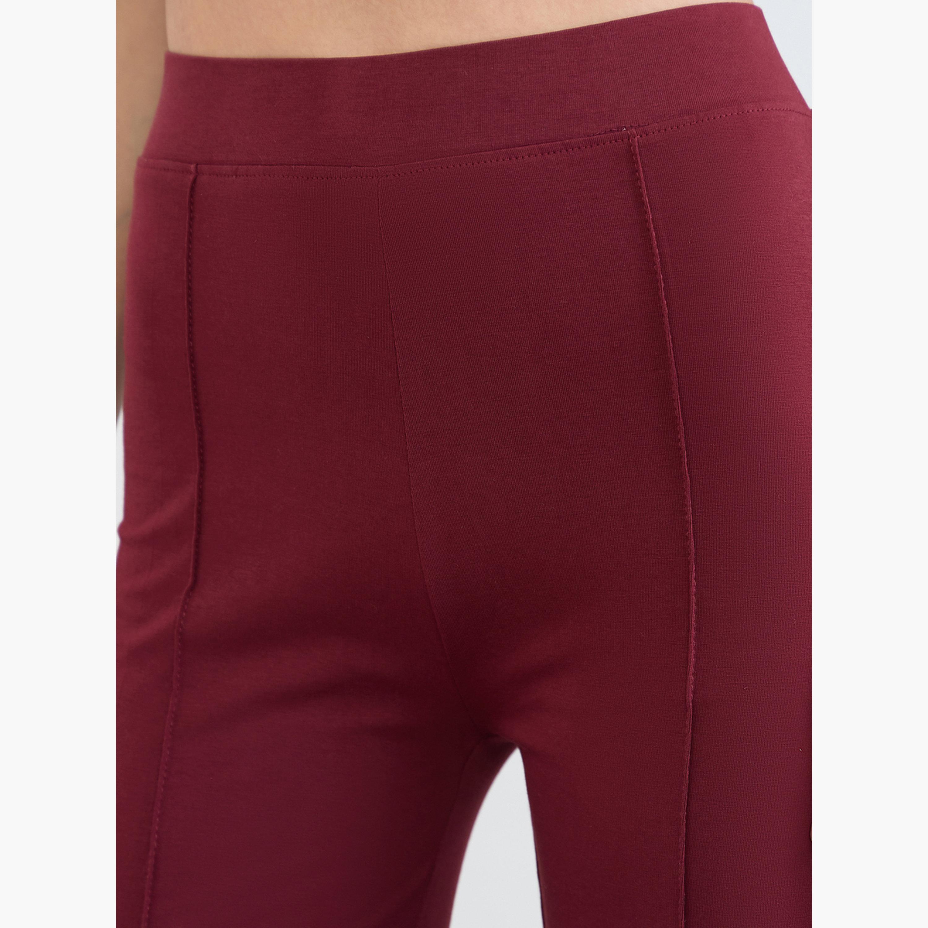ستايلي - عبوة من قطعتين - بنطلون ضيق واسع بلون موحد-women-clothing-bottoms-leggings-image-4