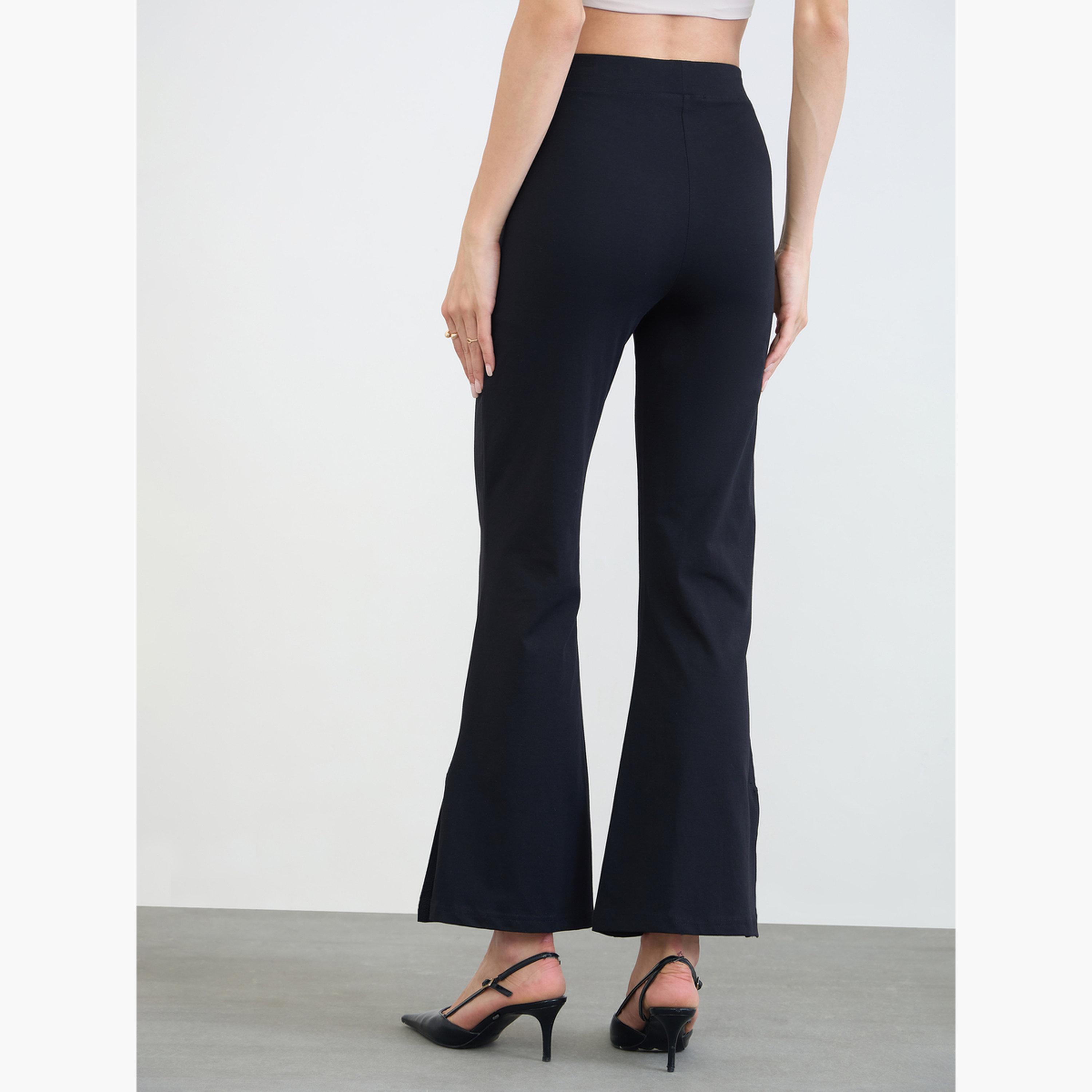 Styli Pack of 2 - Solid Flared Leggings-women-clothing-bottoms-leggings-image-5