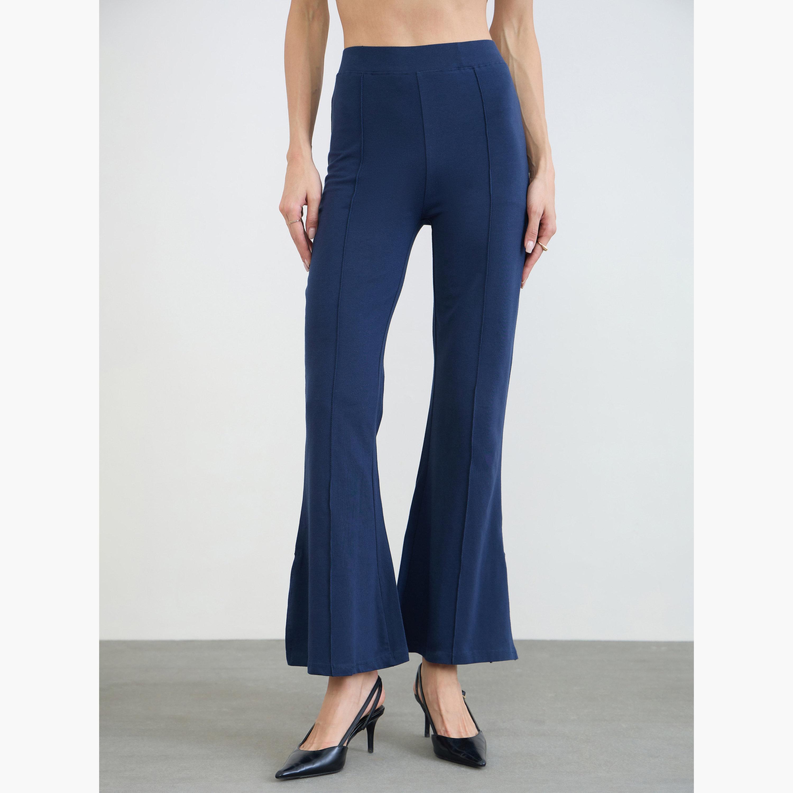 Styli Pack of 2 - Solid Flared Leggings-women-clothing-bottoms-leggings-image-6