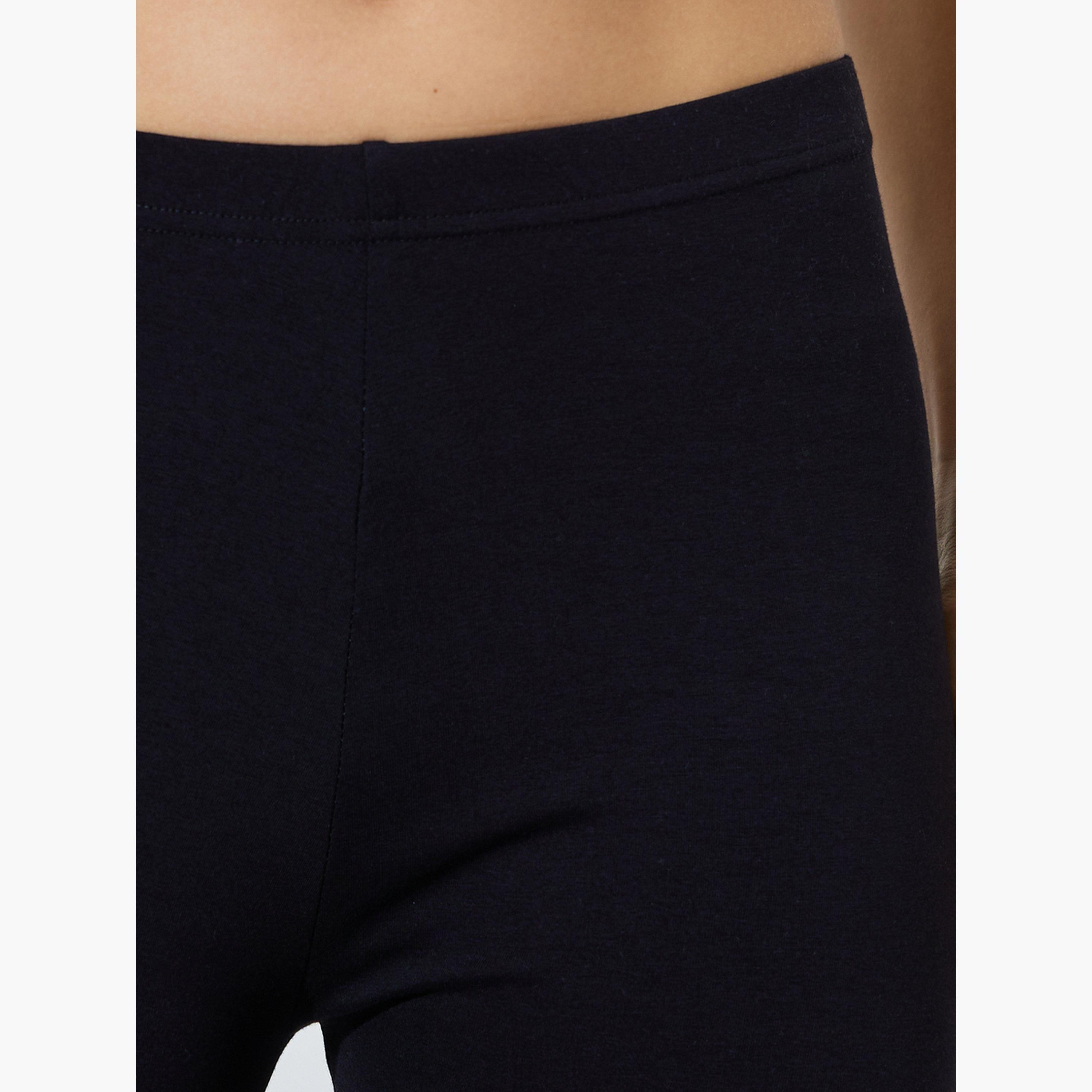 Styli Pack of 2 - Black and Navy Blue Solid Ankle-Length Leggings-women-clothing-bottoms-leggings-image-4