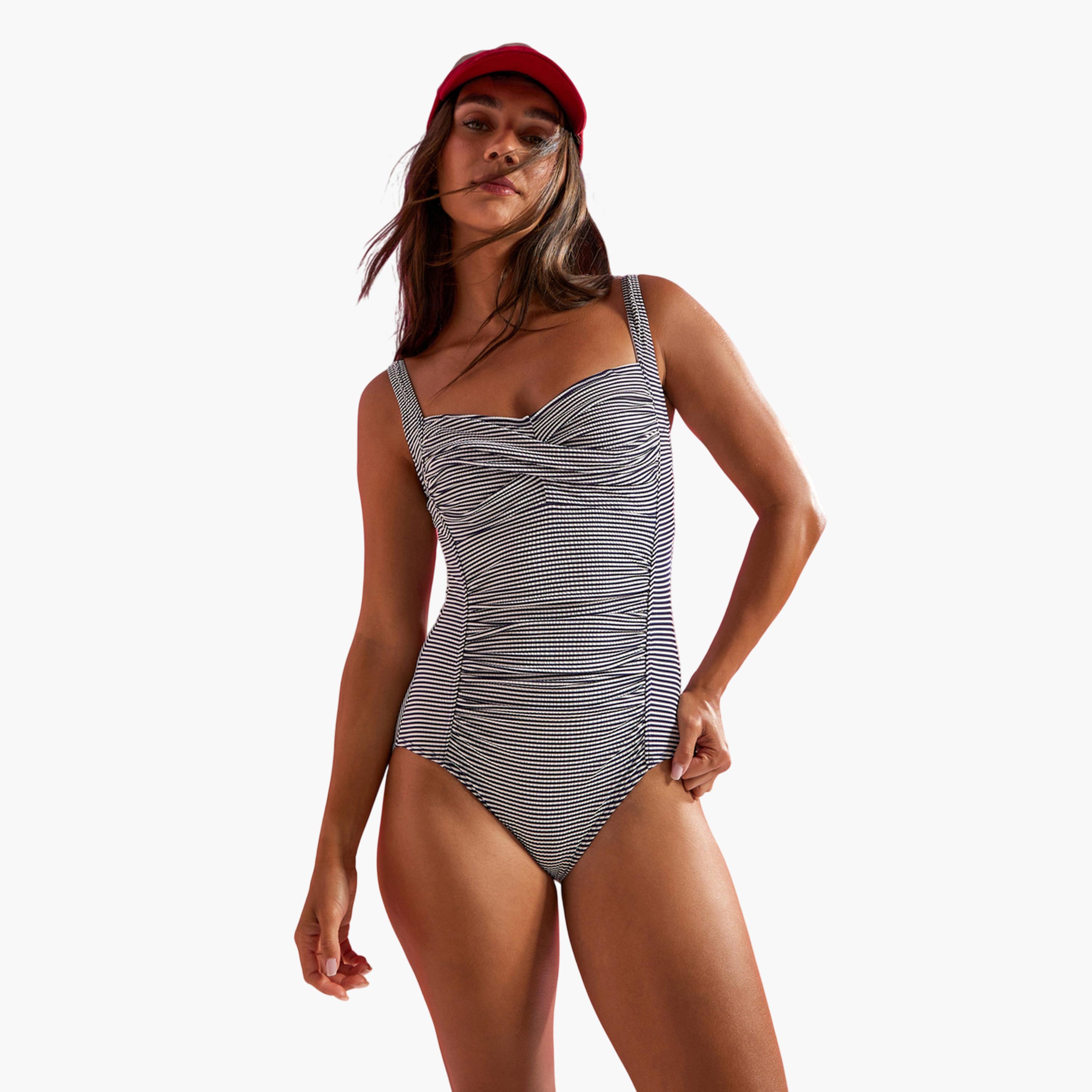 Styli Striped Balconette Swimsuit with Ruched Detail-women-clothing-swimandbeach-swim-swimsuits-image-2