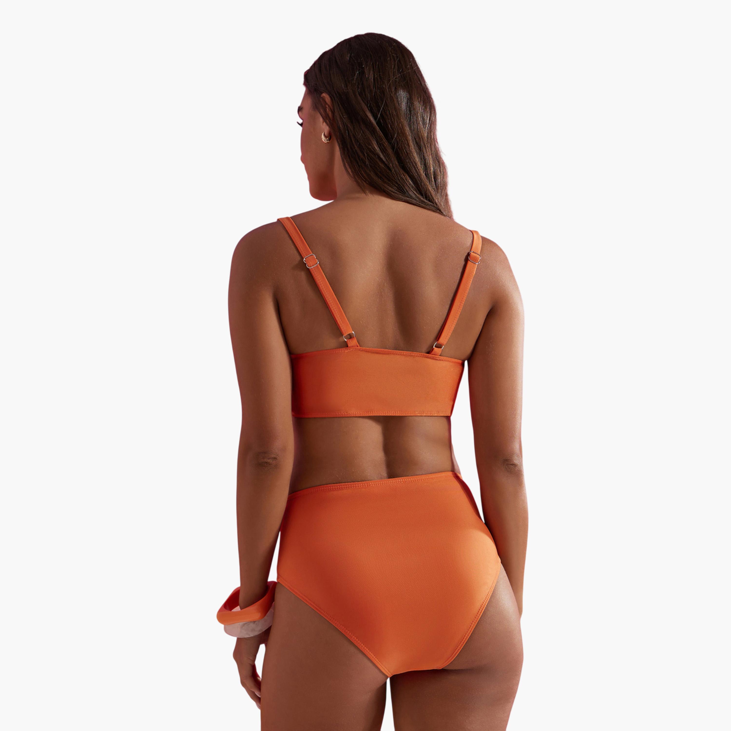 Styli Orange Padded Balconette Bikini Top with Tie Knot Detail and Brief Set-women-clothing-swimandbeach-swim-bikinis-image-3