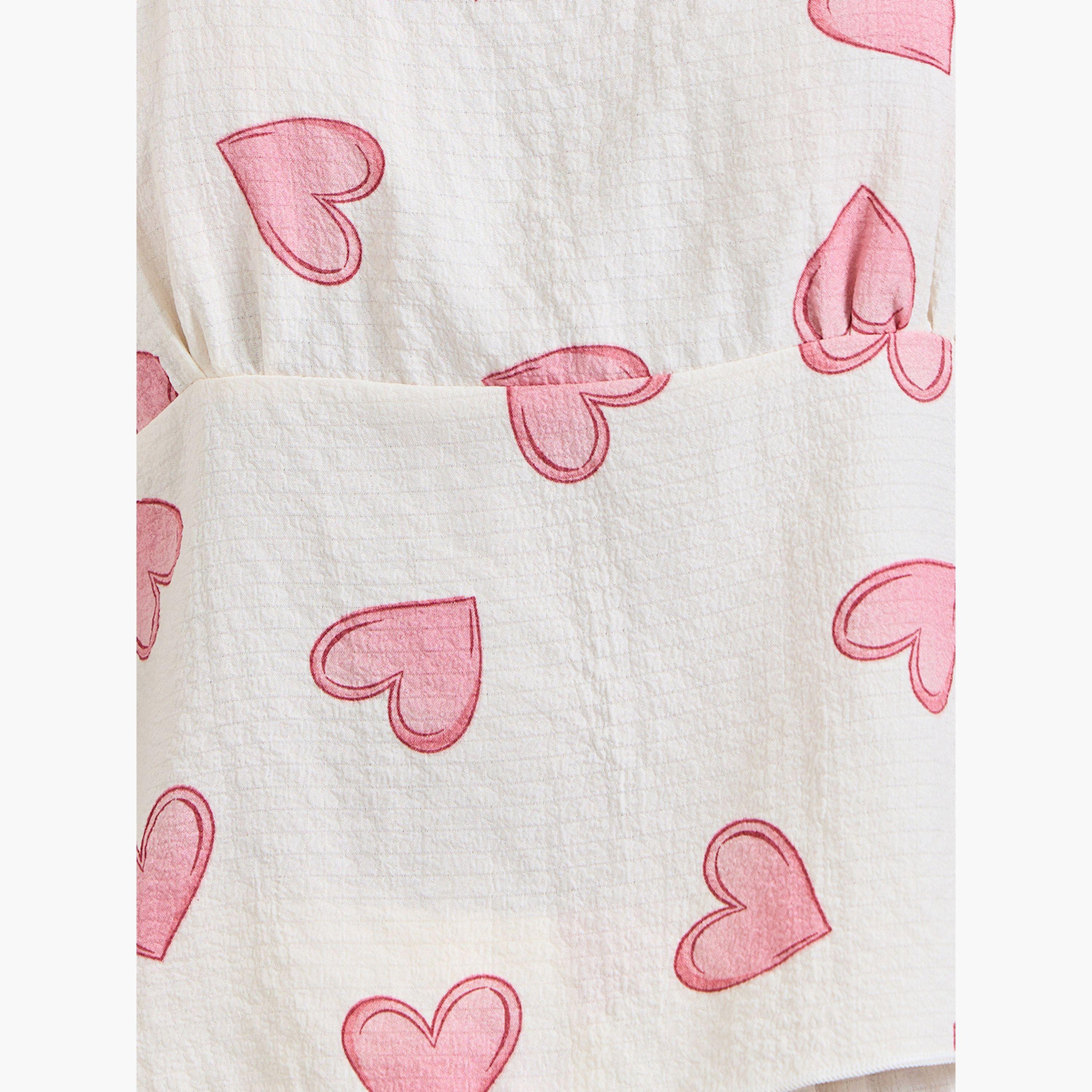 Take Two White Heart Print Cami and Pyjama Set-women-clothing-nightwear-pyjamas-longsets-image-5