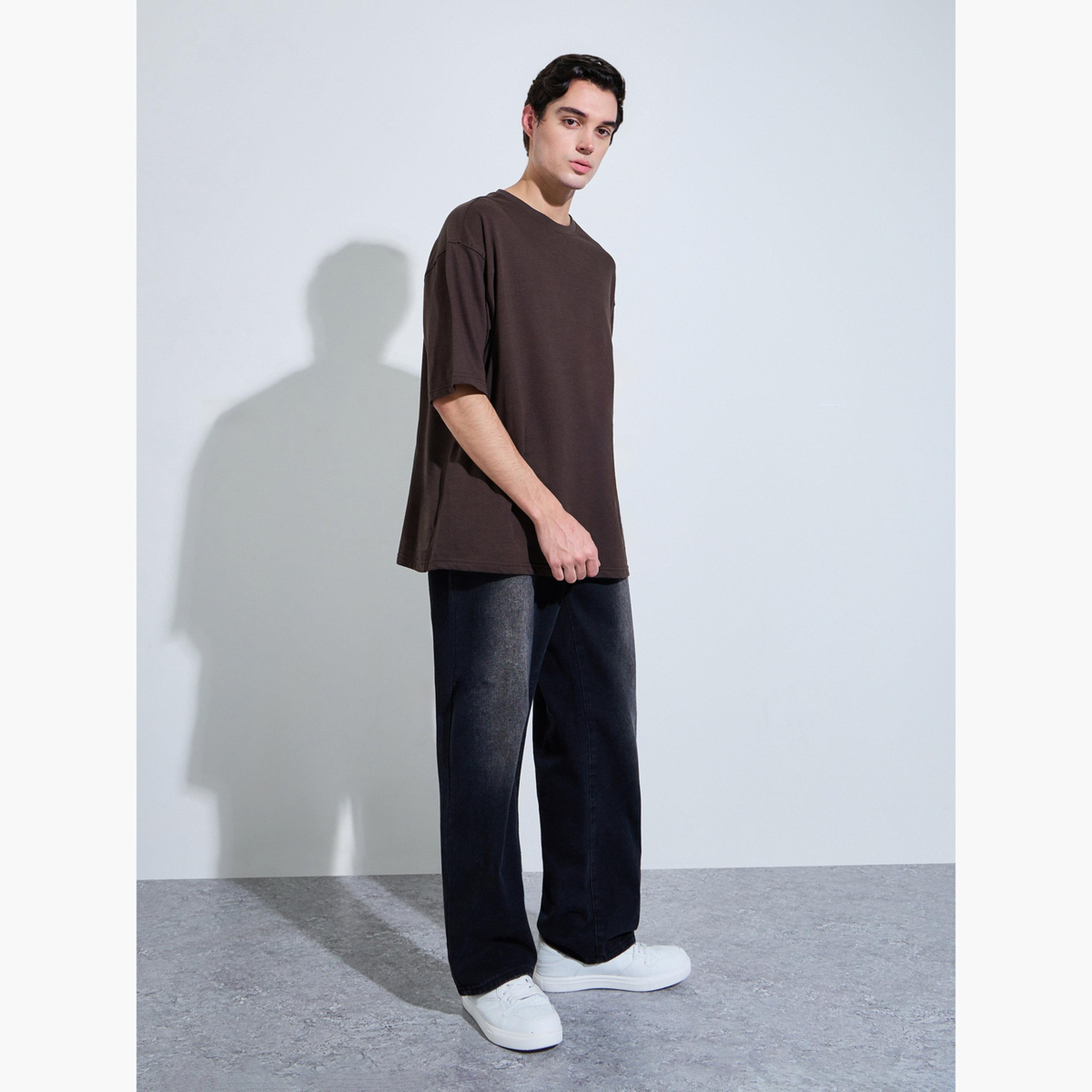 تيشيرت تيري واسع بطبعات جرافيك خلفية للرجال-men-clothing-tshirtsandpolos-tshirts-image-2