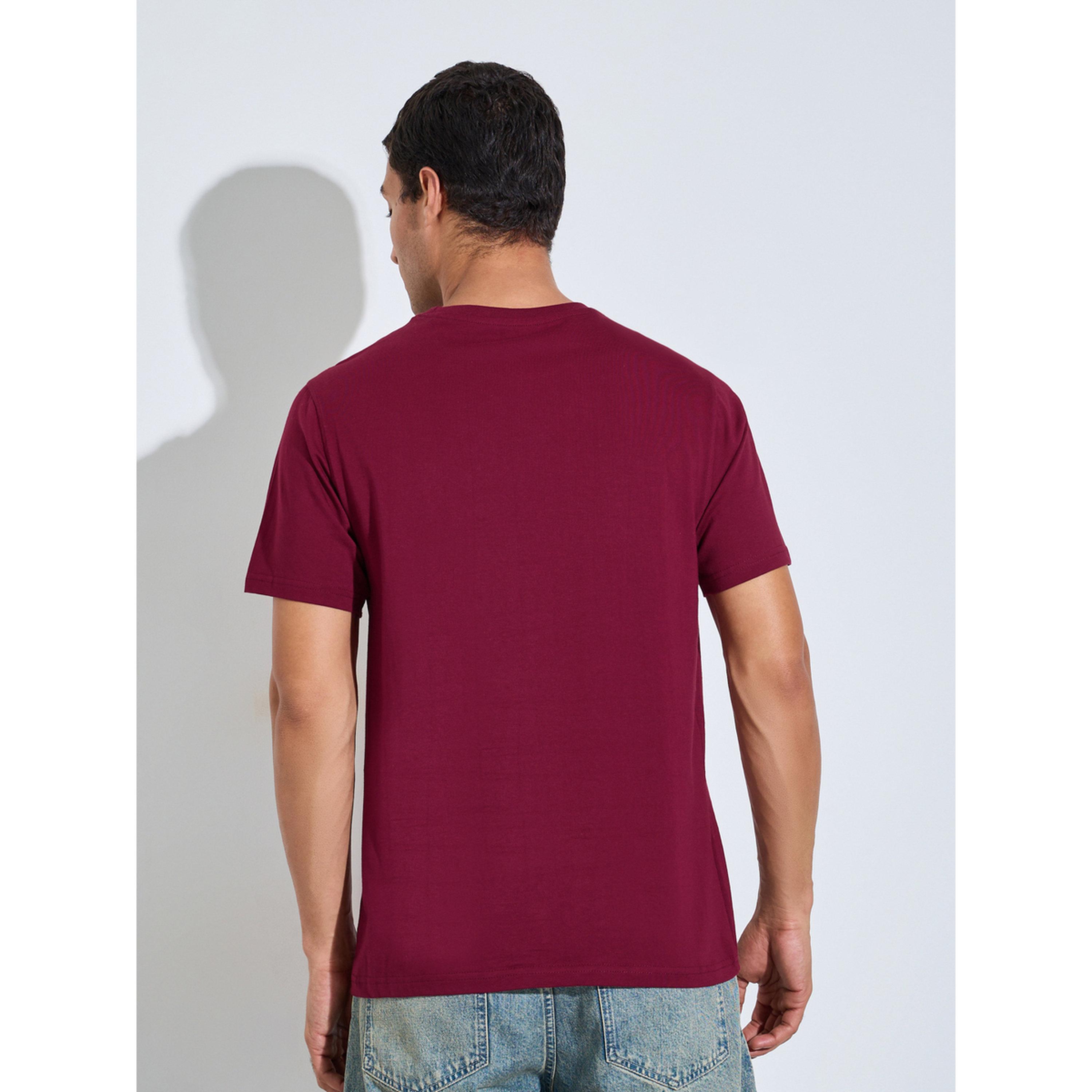 Styli Men Red Text Print Regular Fit Jersey T-Shirt-men-clothing-tshirtsandpolos-tshirts-image-3