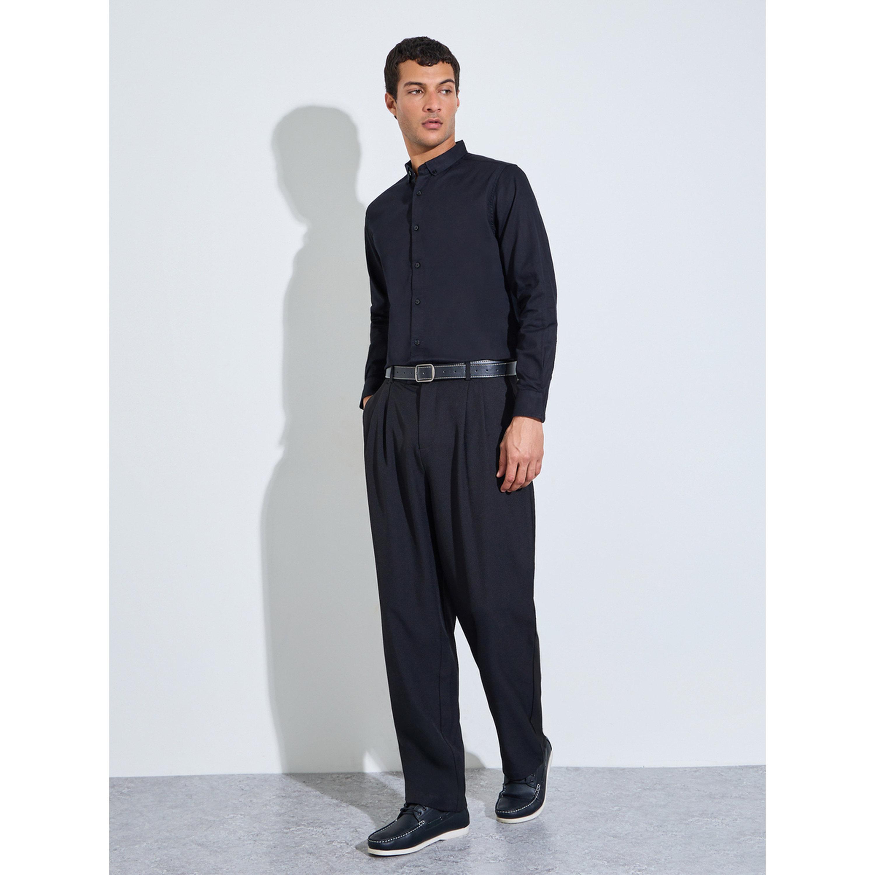 قميص بارز الملمس بمقاس عادي-men-clothing-shirts-image-2