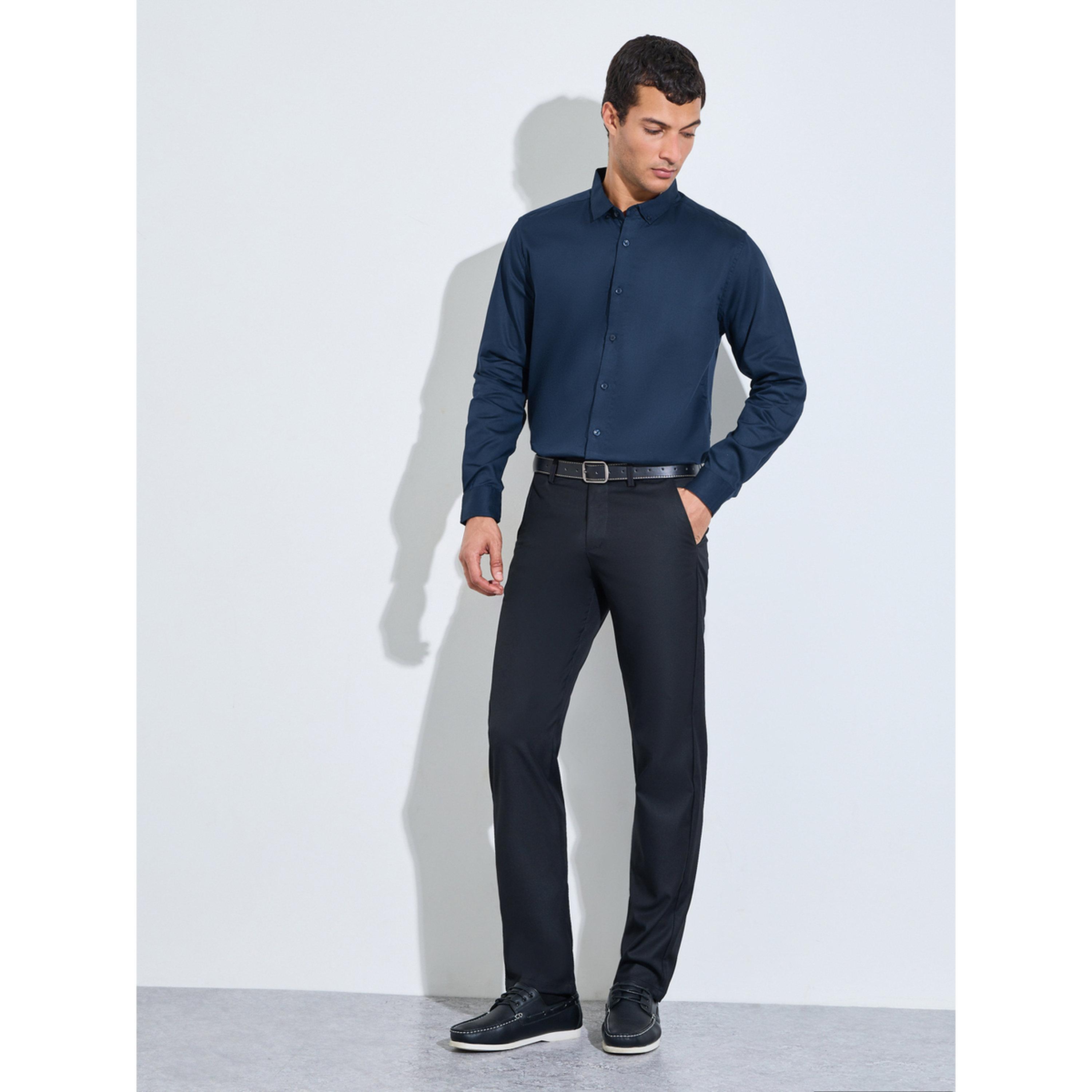 قميص بارز الملمس بمقاس عادي-men-clothing-shirts-image-2