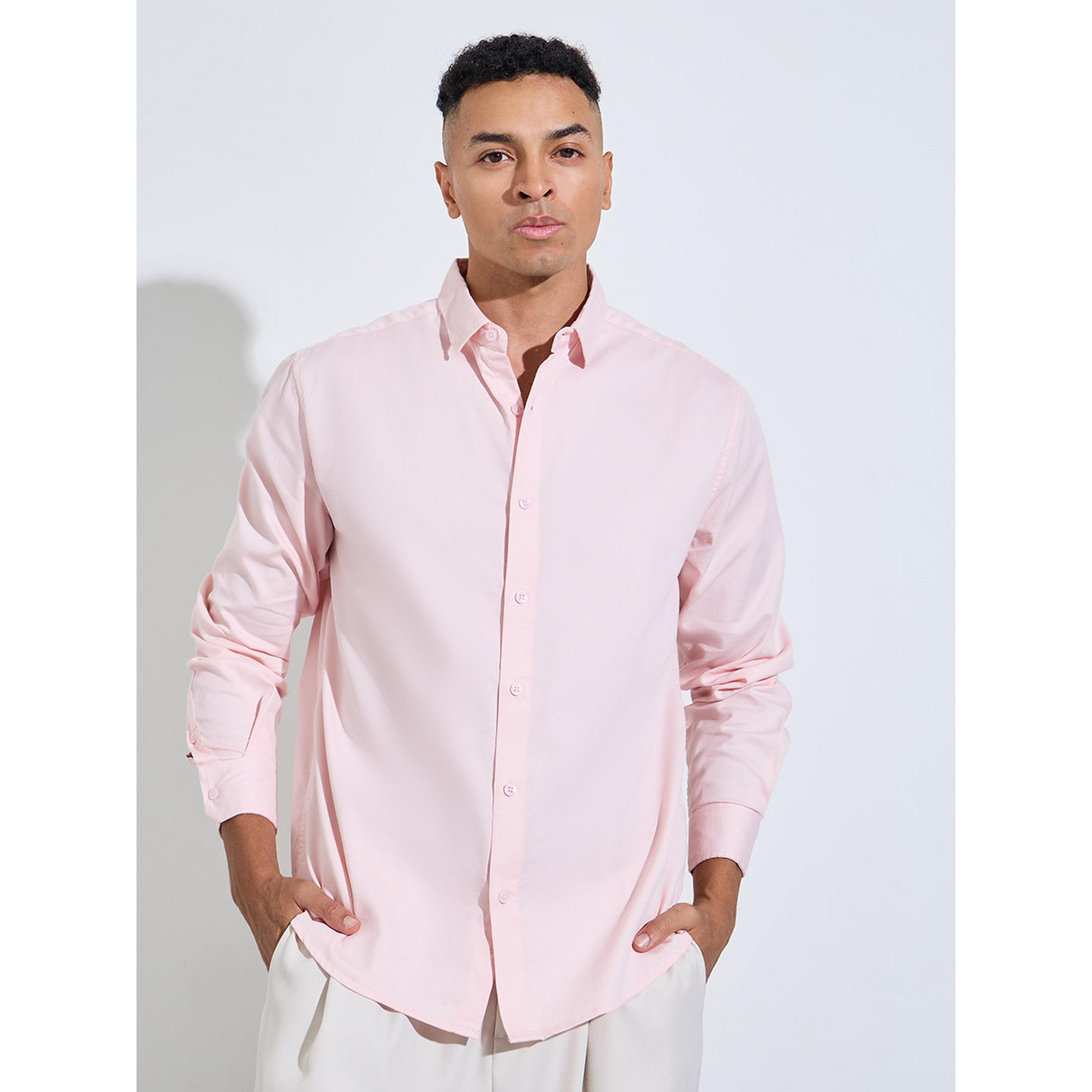 قميص بأكمام طويلة بلون سادة-men-clothing-shirts-image-1