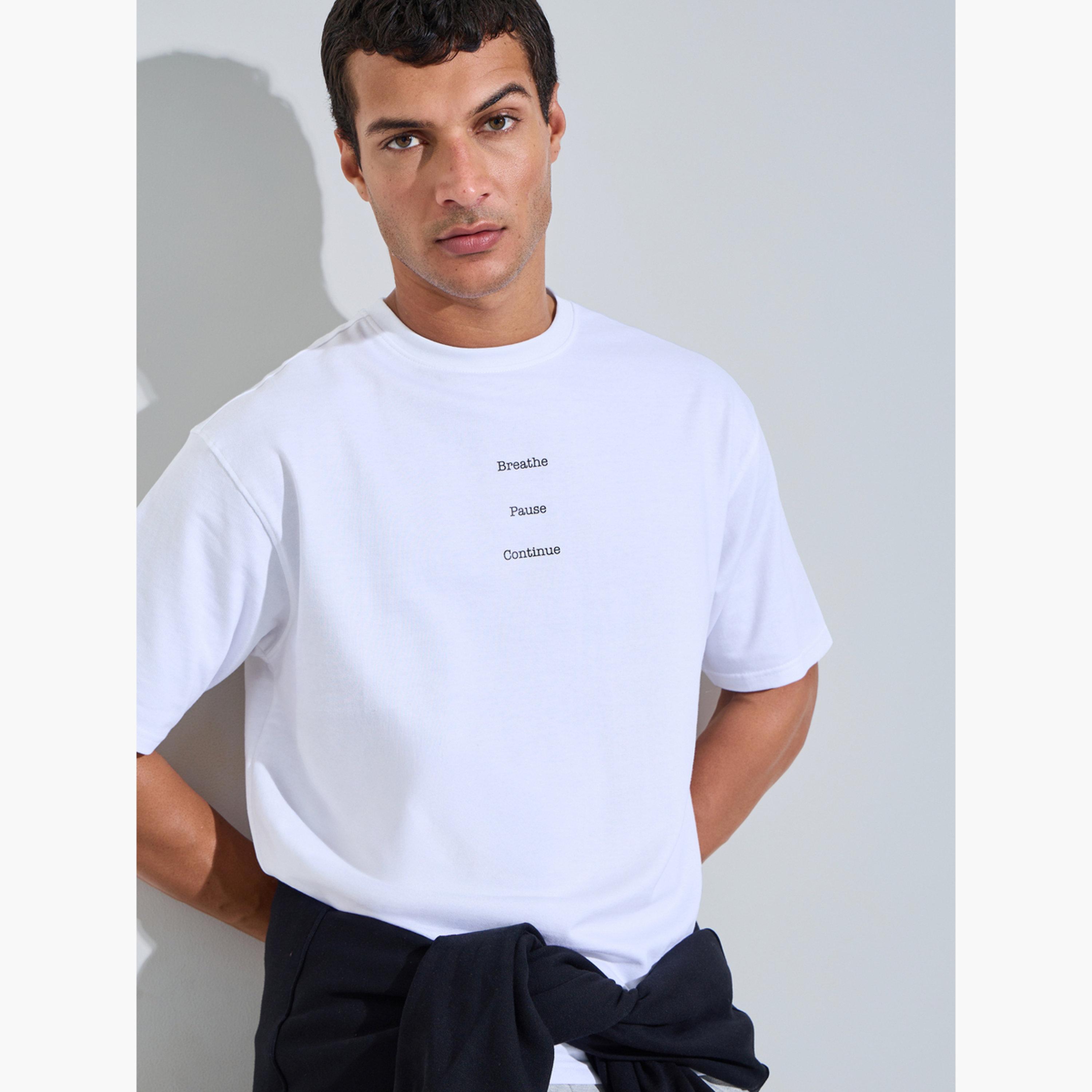 تيشيرت تيري واسع بطبعة كتابة-men-clothing-tshirtsandpolos-tshirts-image-5