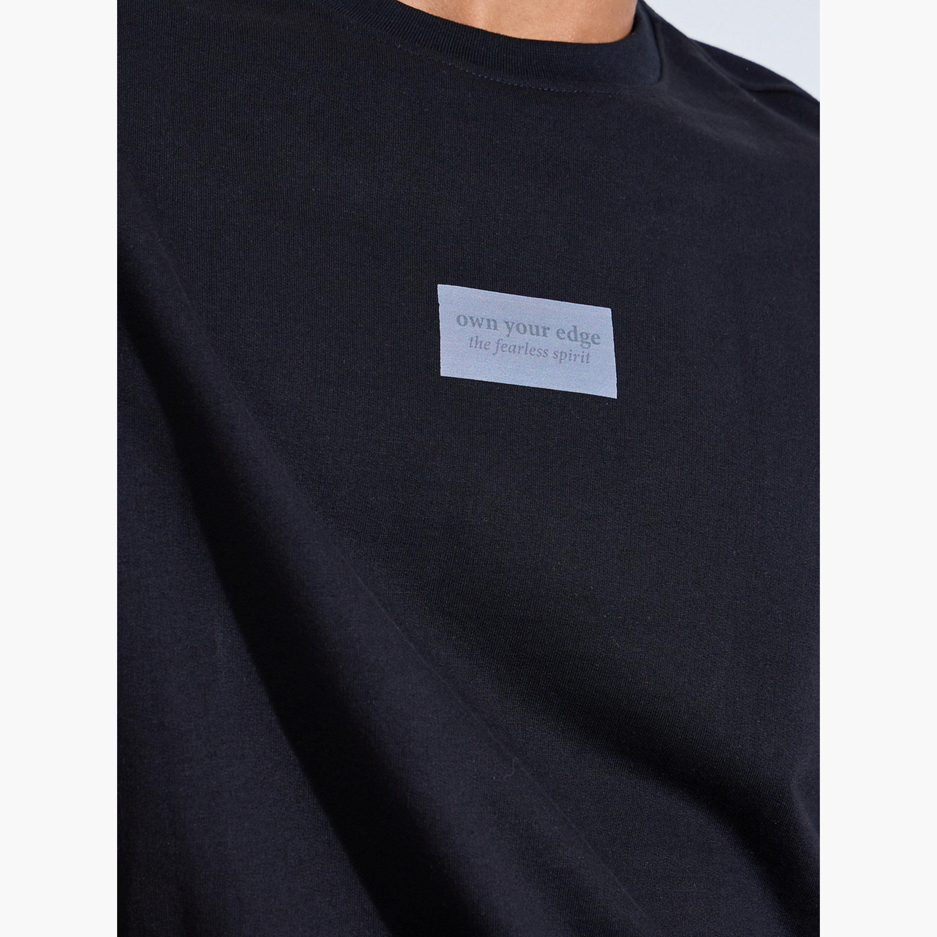 تيشيرت تيري واسع بياقة دائرية ضيقة للرجال-men-clothing-tshirtsandpolos-tshirts-image-4
