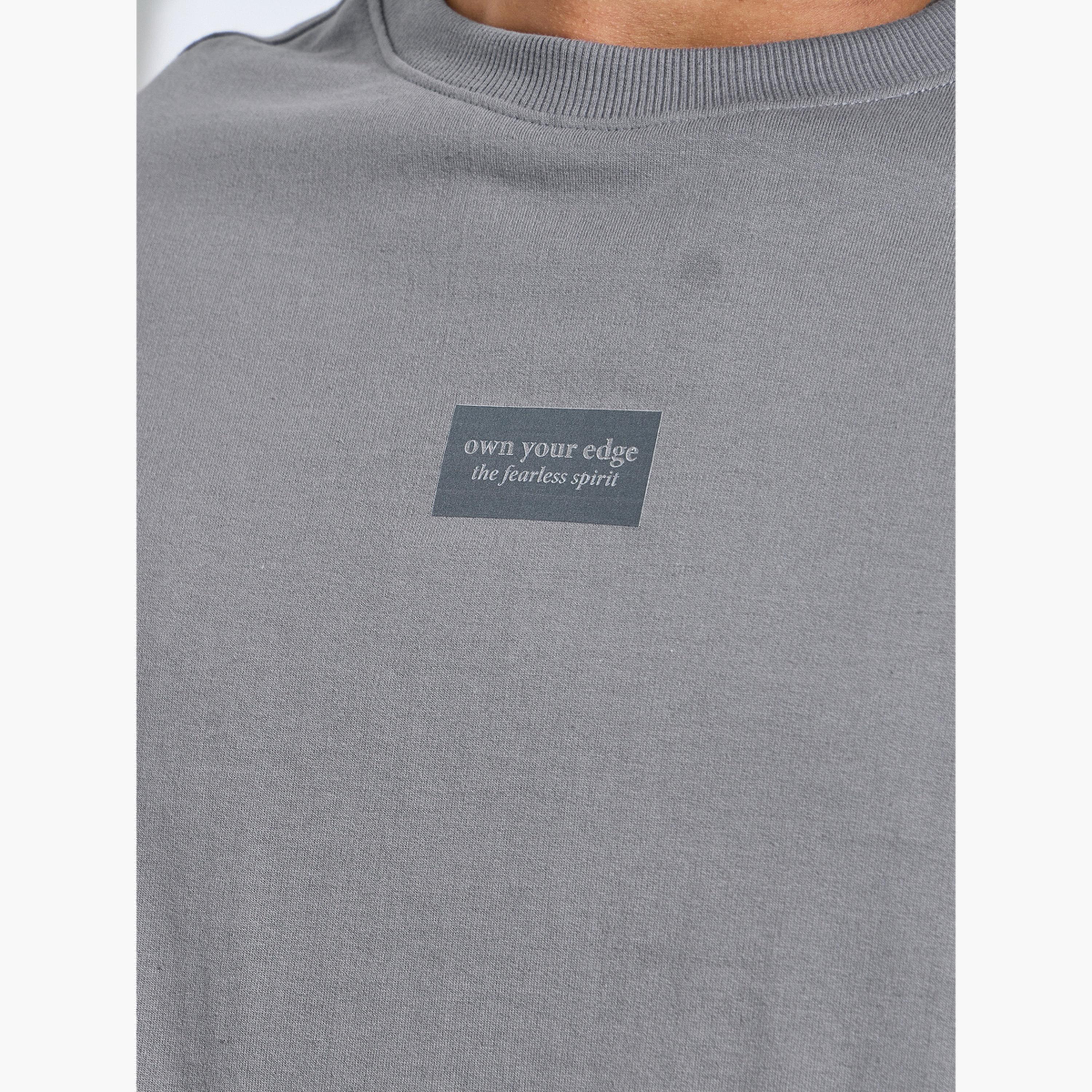 تيشيرت تيري واسع بياقة دائرية ضيقة للرجال-men-clothing-tshirtsandpolos-tshirts-image-5