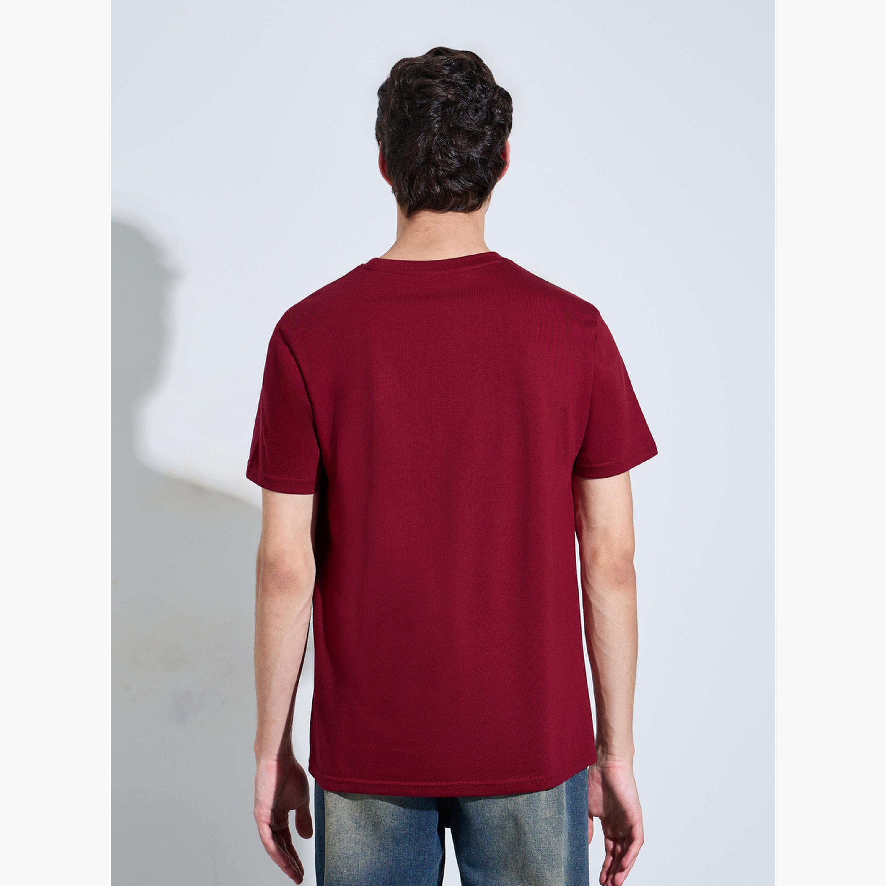 تيشيرت جيرسيه بقصة منتظمة وغني بالقطن للرجال-men-clothing-tshirtsandpolos-tshirts-image-4