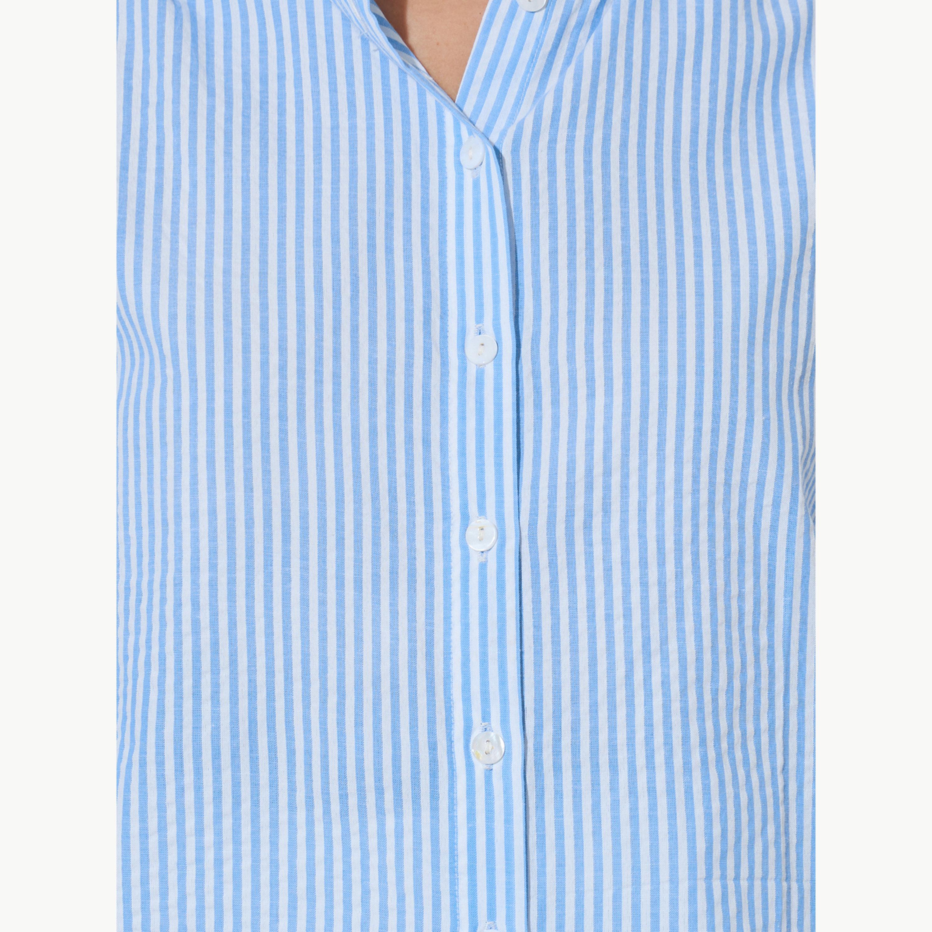 قميص قطن مخطط بأكمام 3 4 للرجال-women-clothing-shirtsandblouses-shirts-image-5