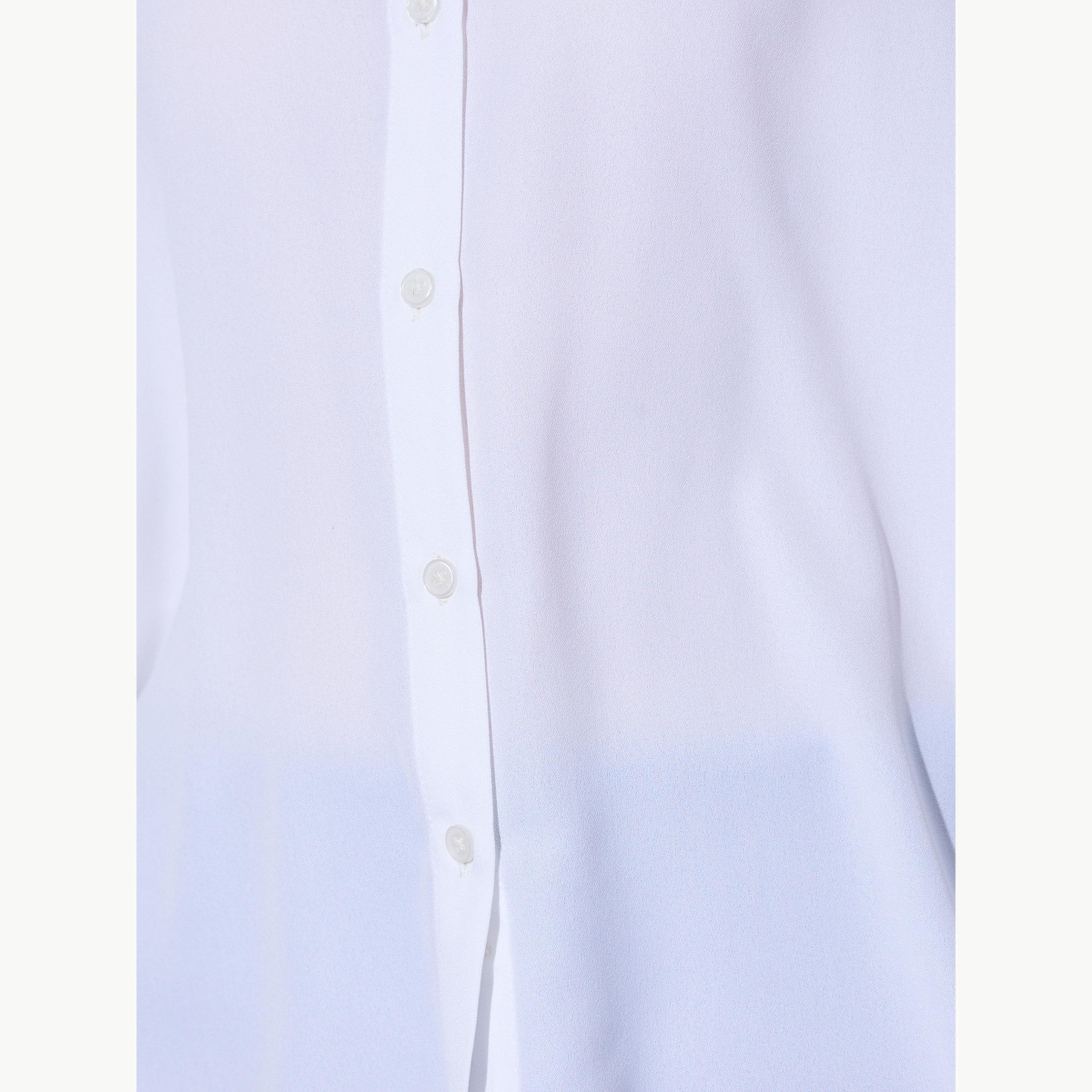 Styli Off White Oversized Longline Shirt with Curved Hem-women-clothing-shirtsandblouses-shirts-image-6