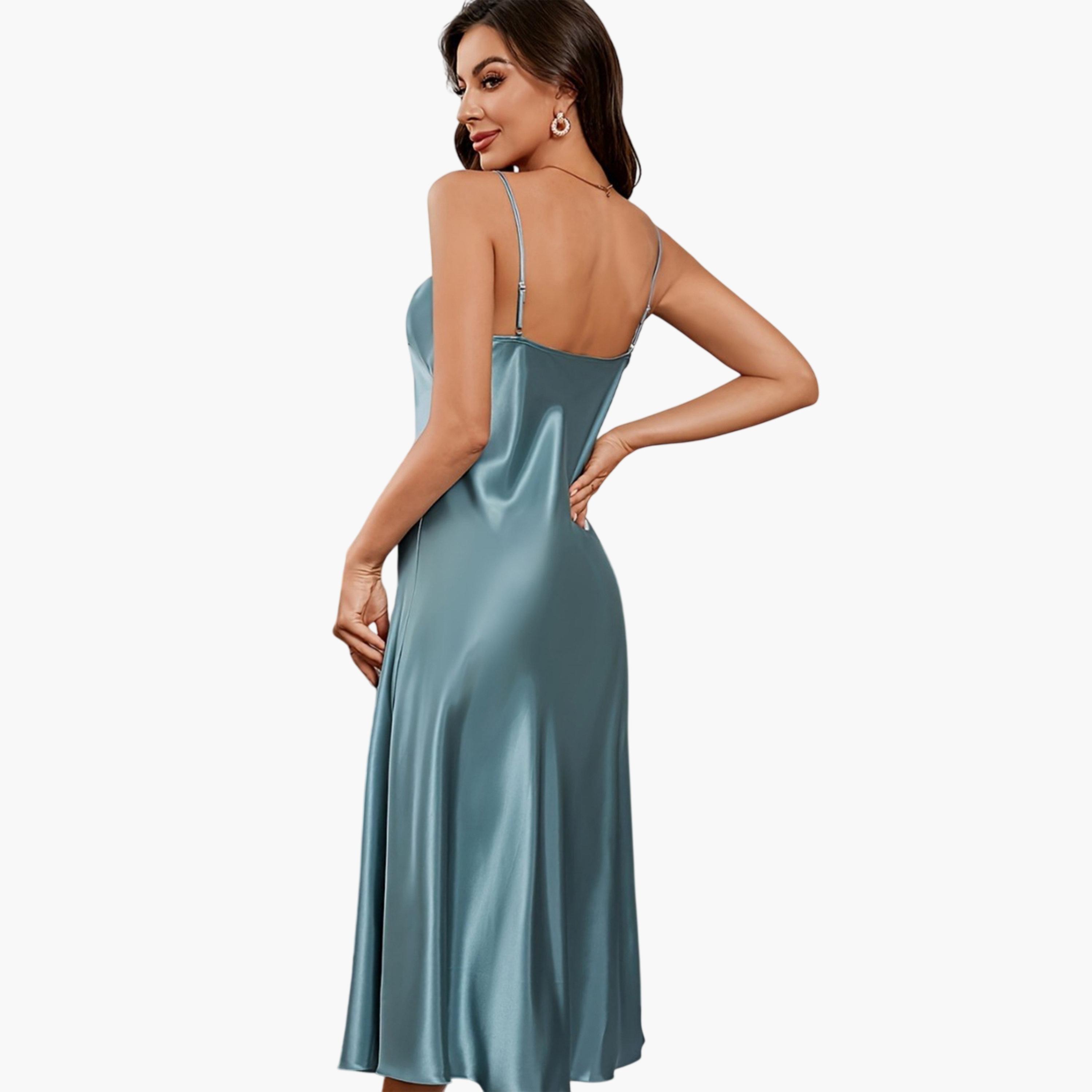 Take Two Blue Satin Slip Dress-women-clothing-nightwear-nighties-image-6