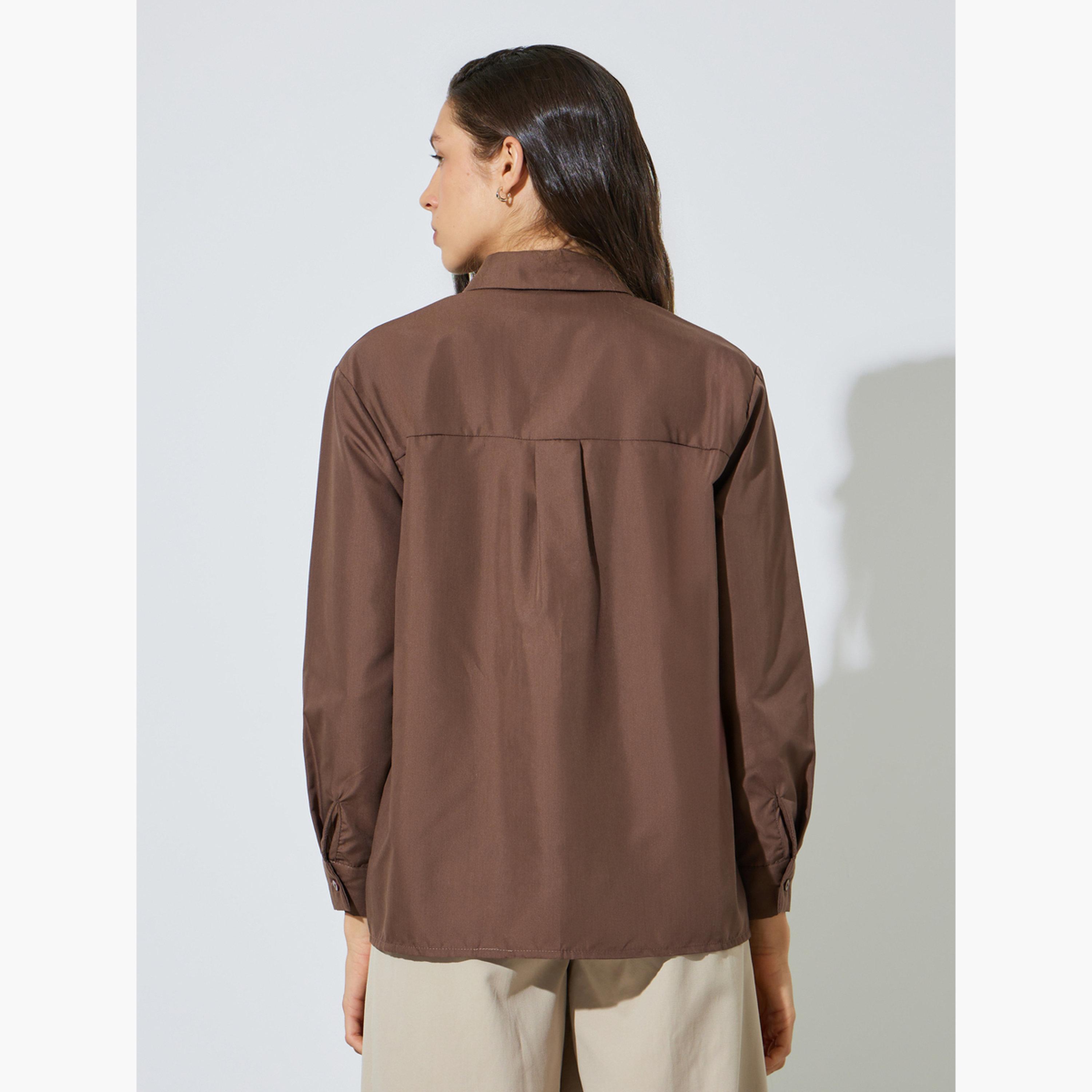 قميص واسع مع تفاصيل مطرزة-women-clothing-shirtsandblouses-shirts-image-4