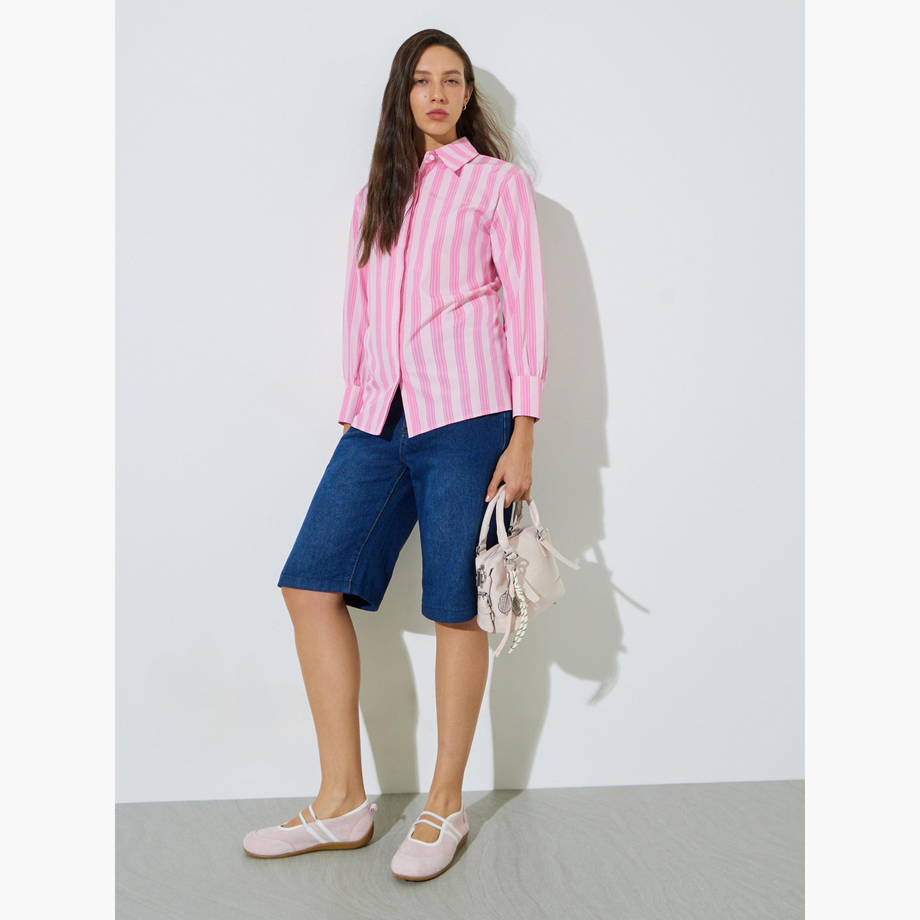 قميص طويل ومخطط-women-clothing-shirtsandblouses-shirts-image-2