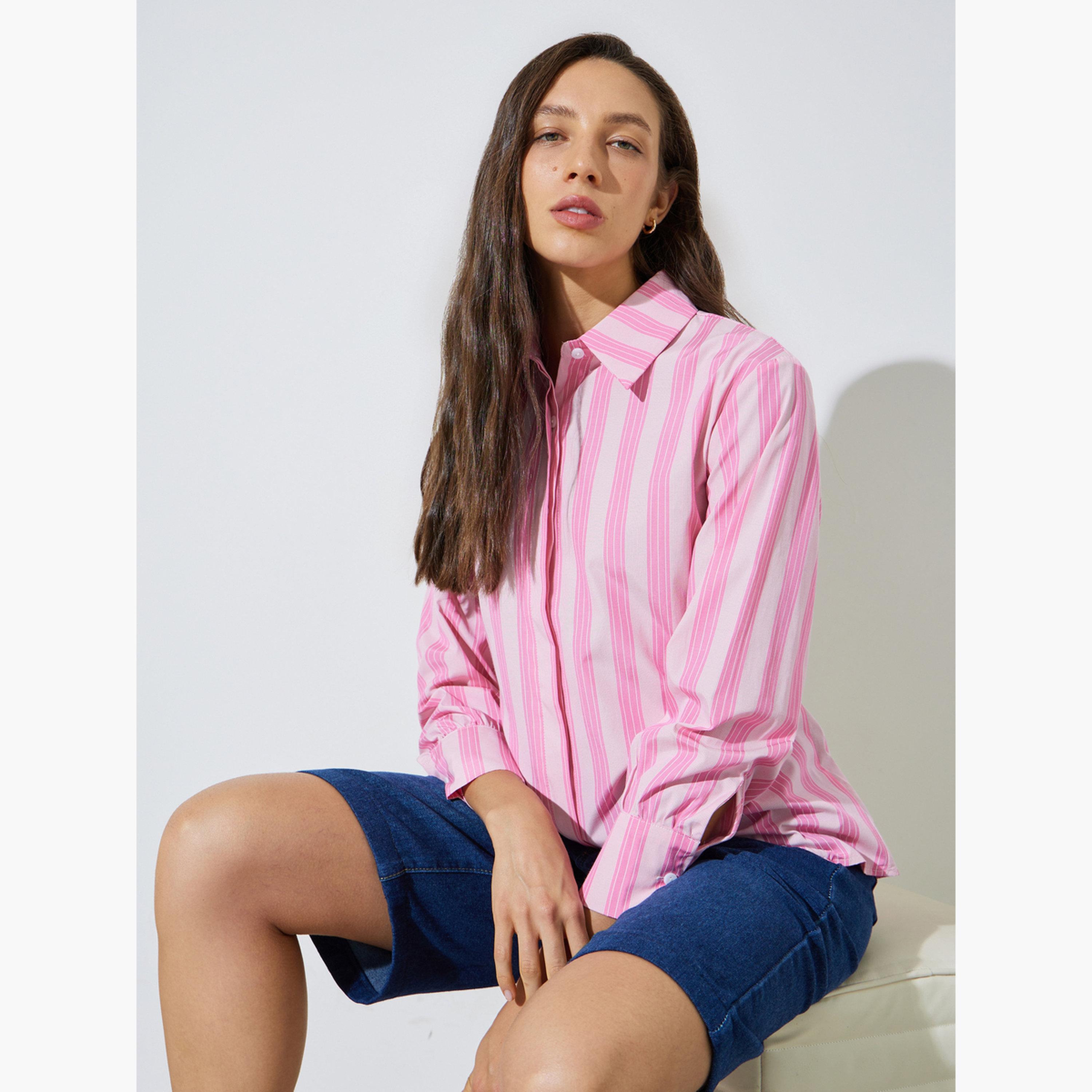 قميص طويل ومخطط-women-clothing-shirtsandblouses-shirts-image-4