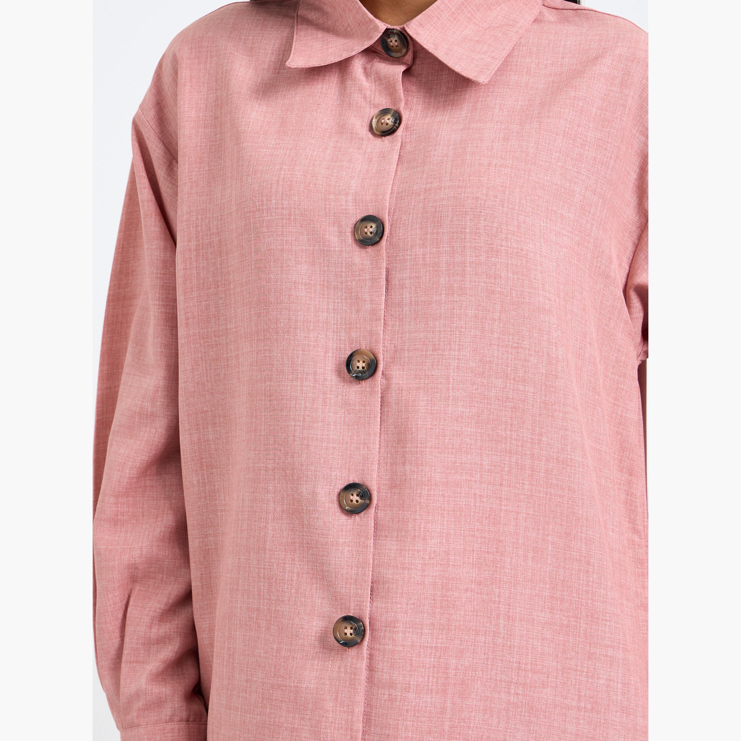طقم منسق من تنورة وبلوزة طويلة-women-clothing-coordsets-image-5