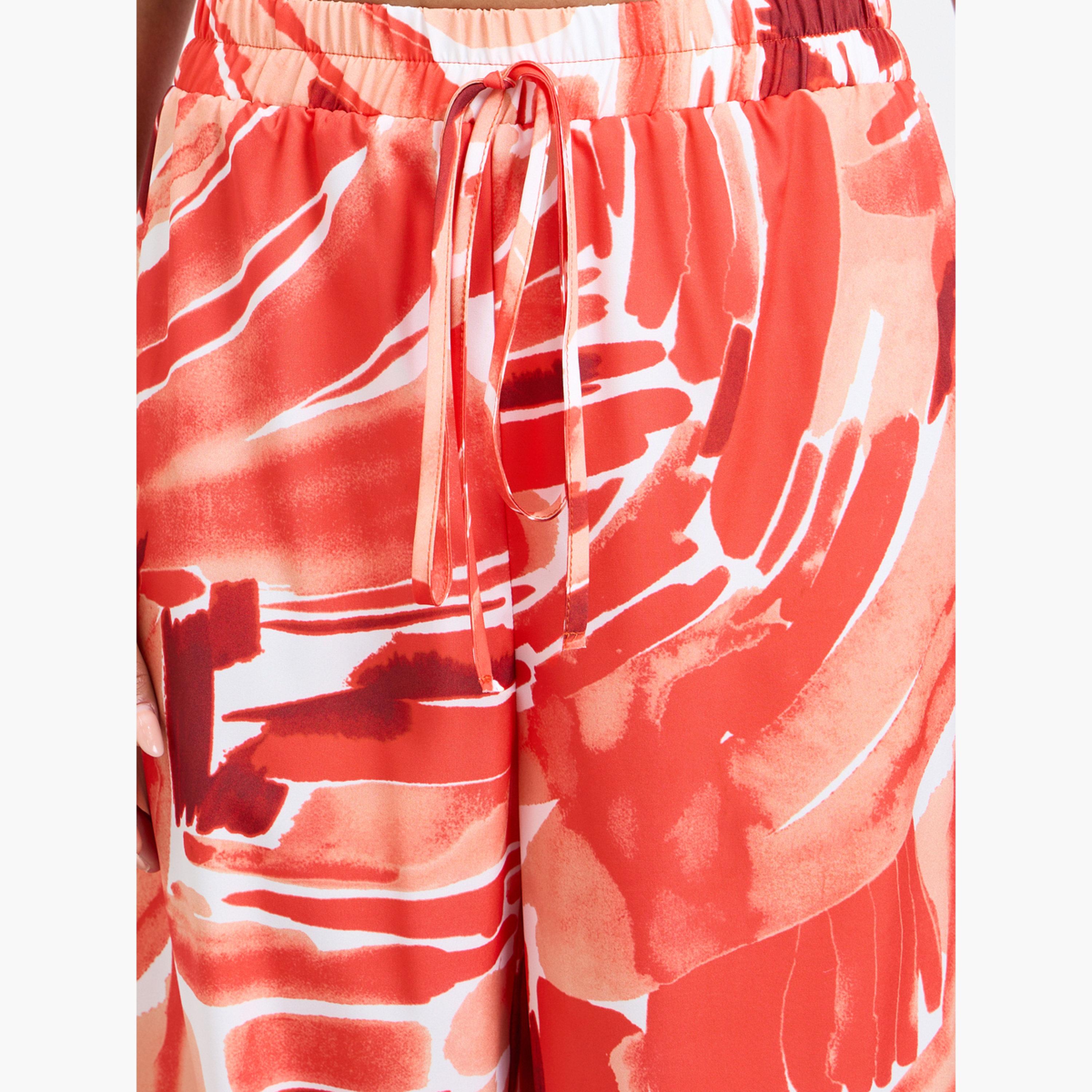 Take Two All Over Print Wide Leg Trousers-women-clothing-bottoms-joggers-image-3