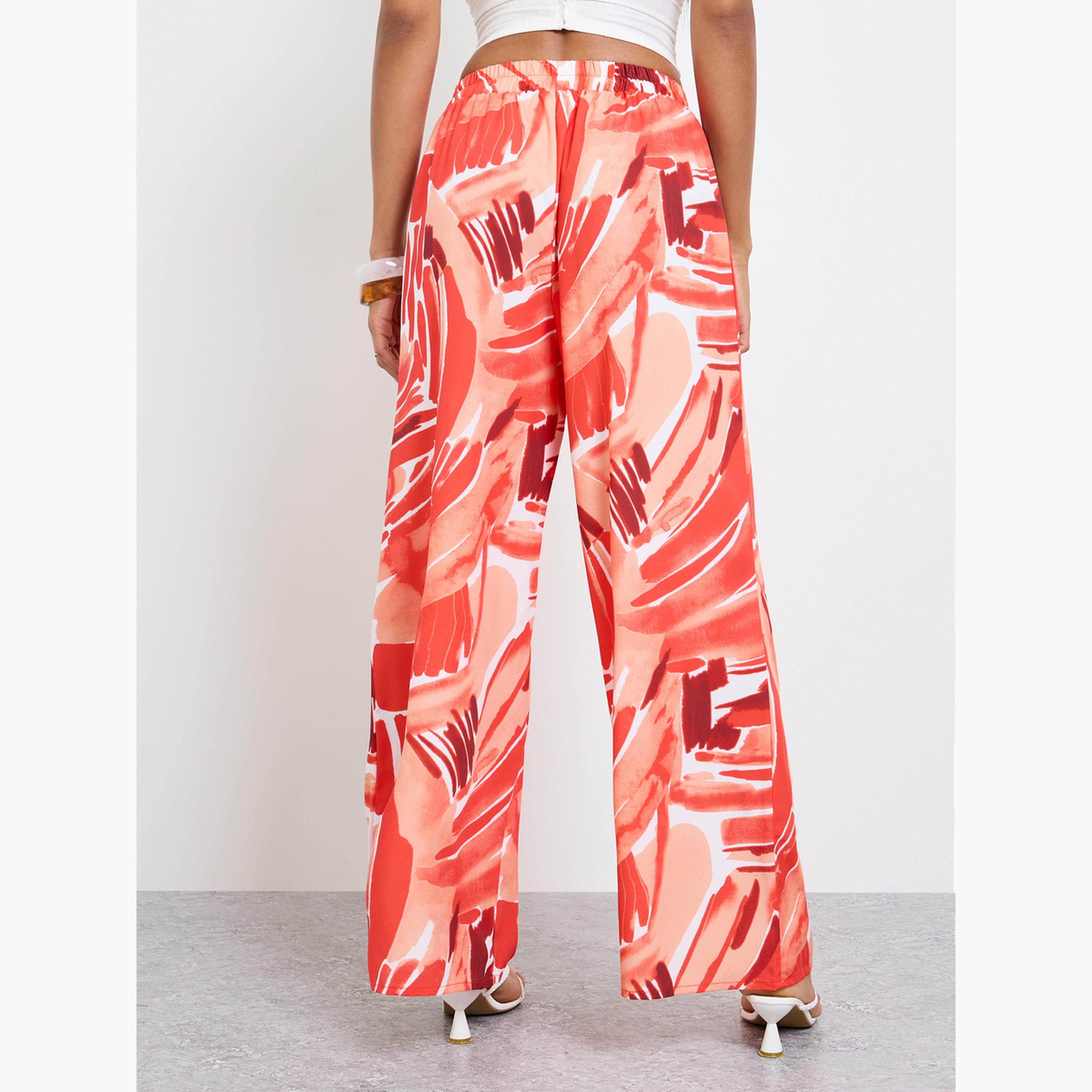 Take Two All Over Print Wide Leg Trousers-women-clothing-bottoms-joggers-image-4
