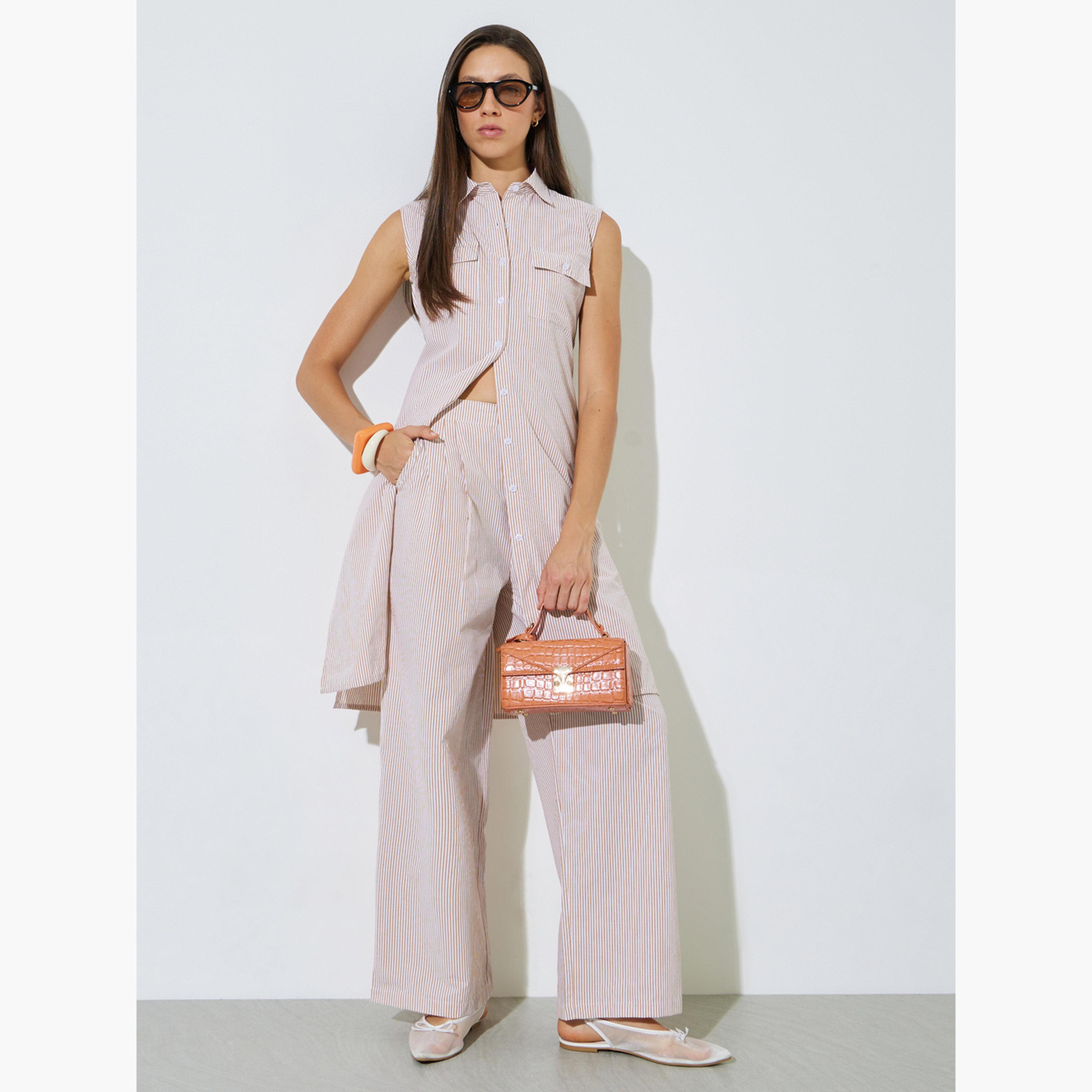 بنطال مخطط بأرجل واسعة-women-clothing-bottoms-joggers-image-2