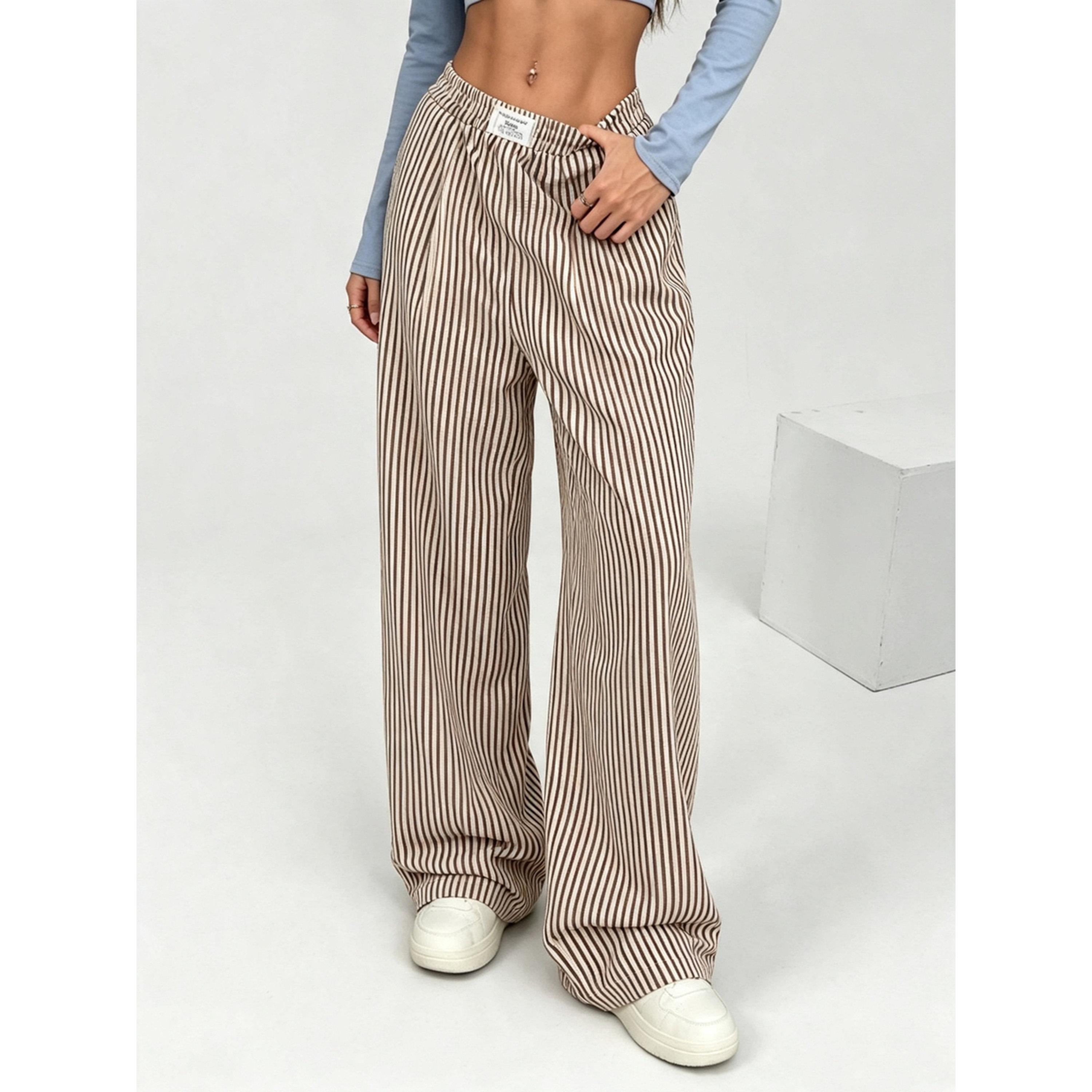 بنطال بأرجل واسعة ومخطط-women-clothing-joggers-image-1