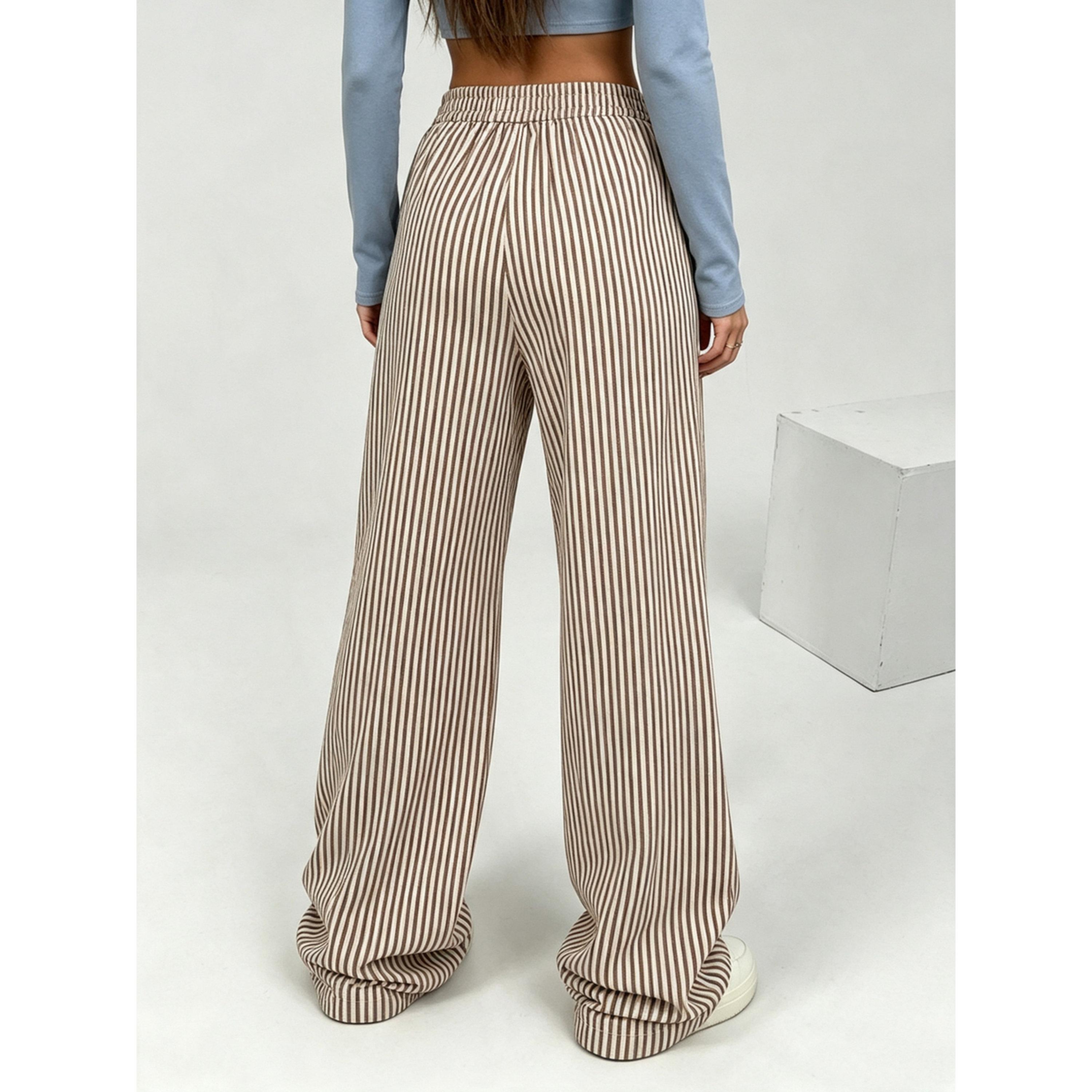 بنطال بأرجل واسعة ومخطط-women-clothing-joggers-image-2