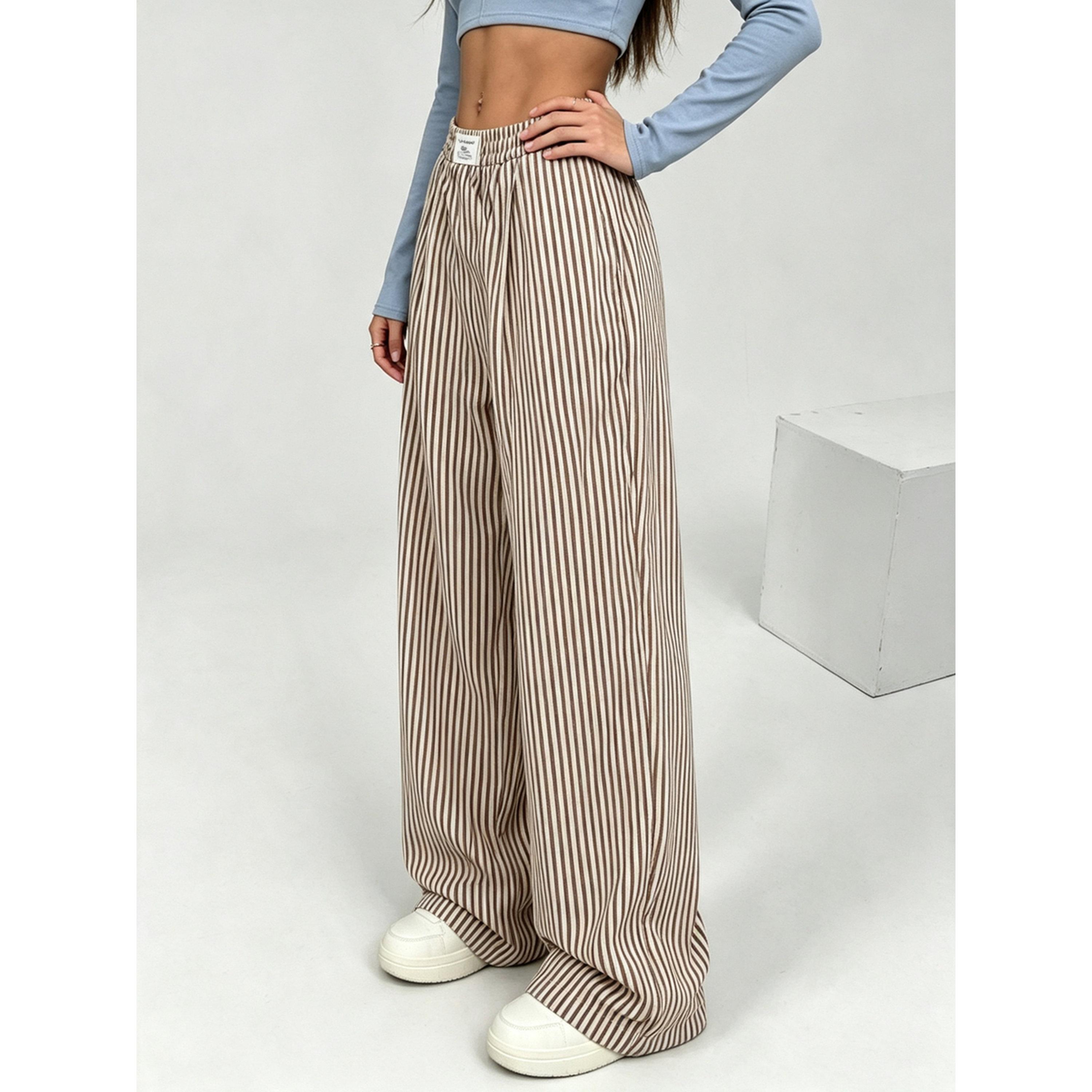 بنطال بأرجل واسعة ومخطط-women-clothing-joggers-image-3