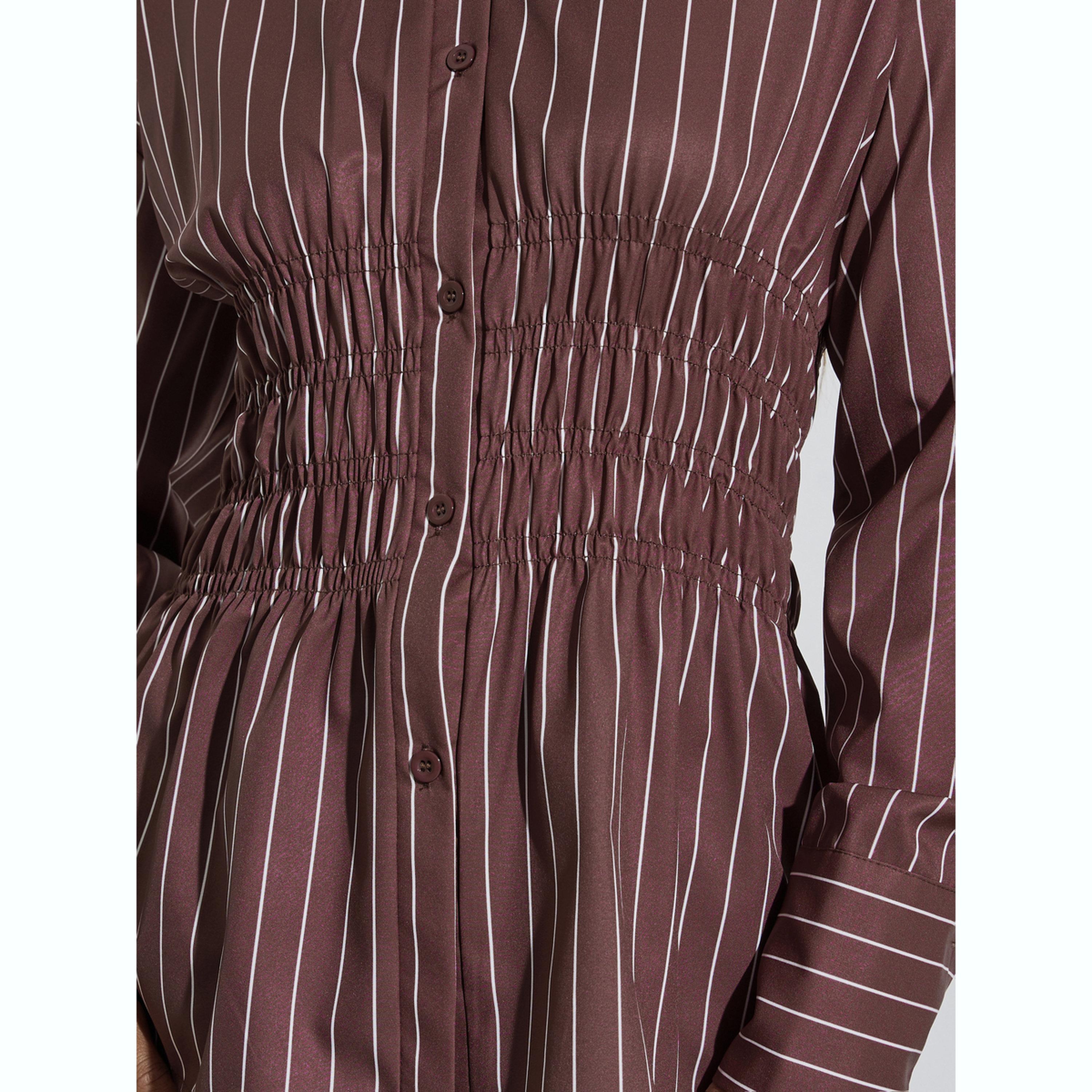 بلوزة مخططة بخصر مزموم-women-clothing-shirtsandblouses-blouses-image-4