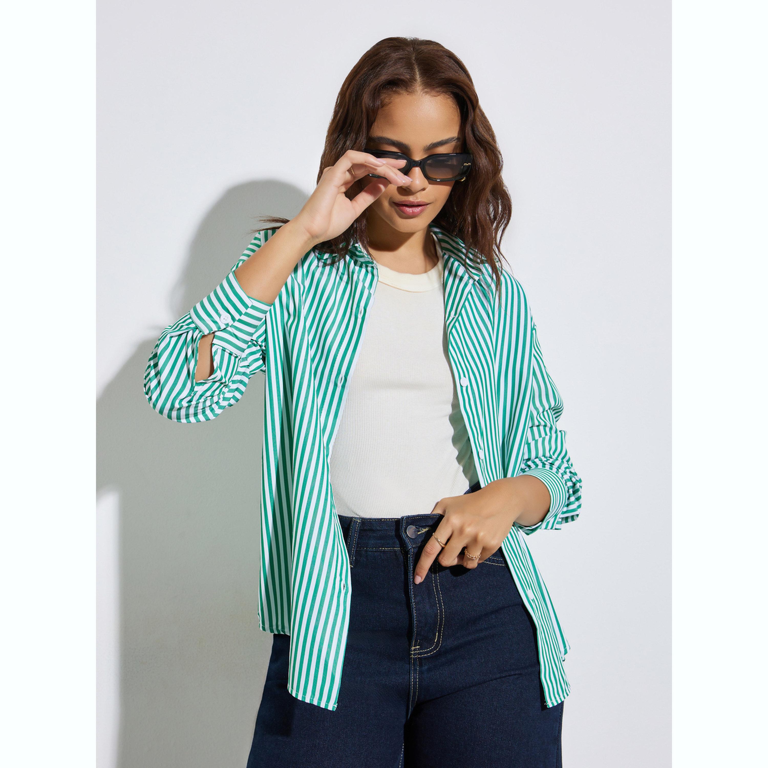 بلوزة كاجوال مخططة بقصة مريحة-women-clothing-shirtsandblouses-shirts-image-3
