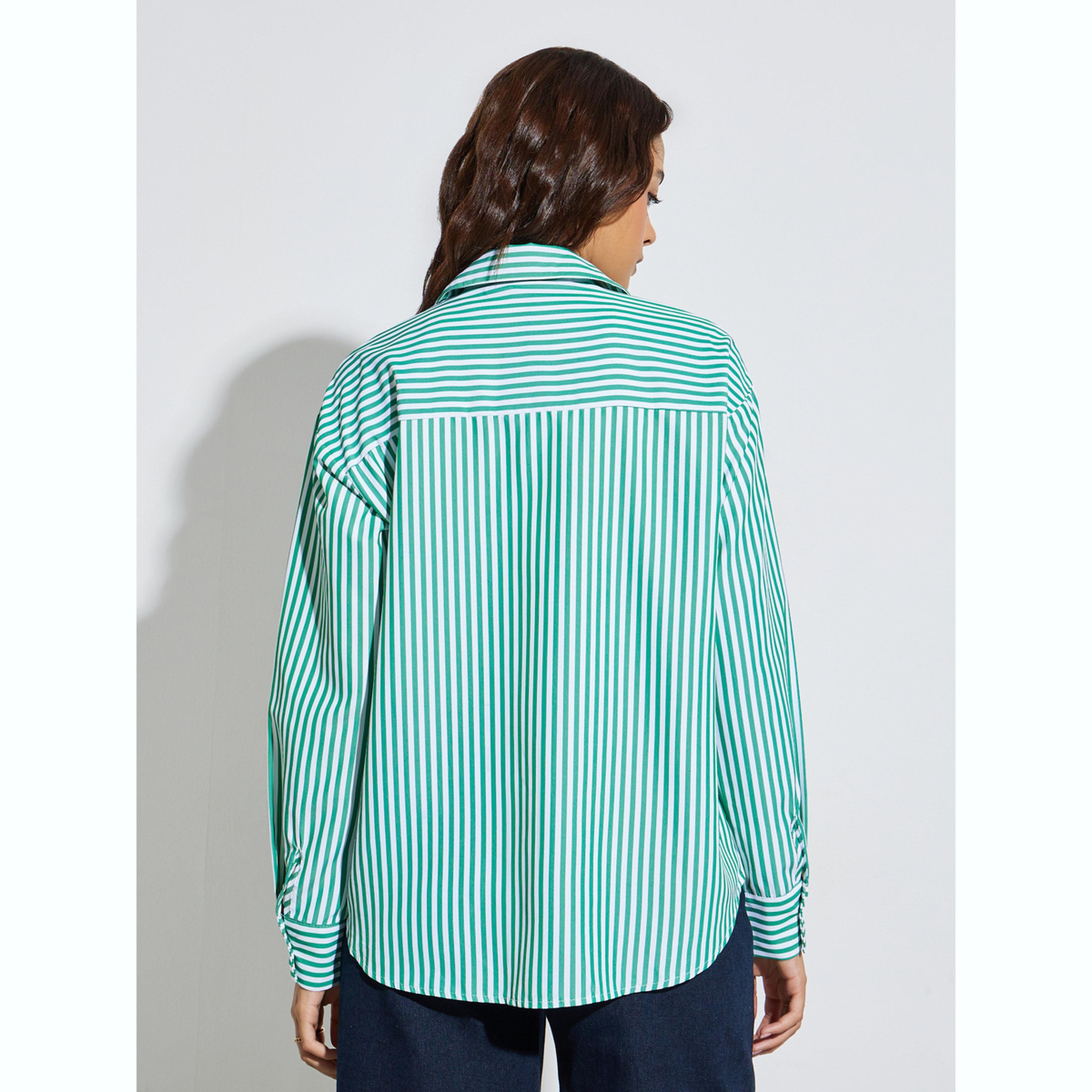 بلوزة كاجوال مخططة بقصة مريحة-women-clothing-shirtsandblouses-shirts-image-4