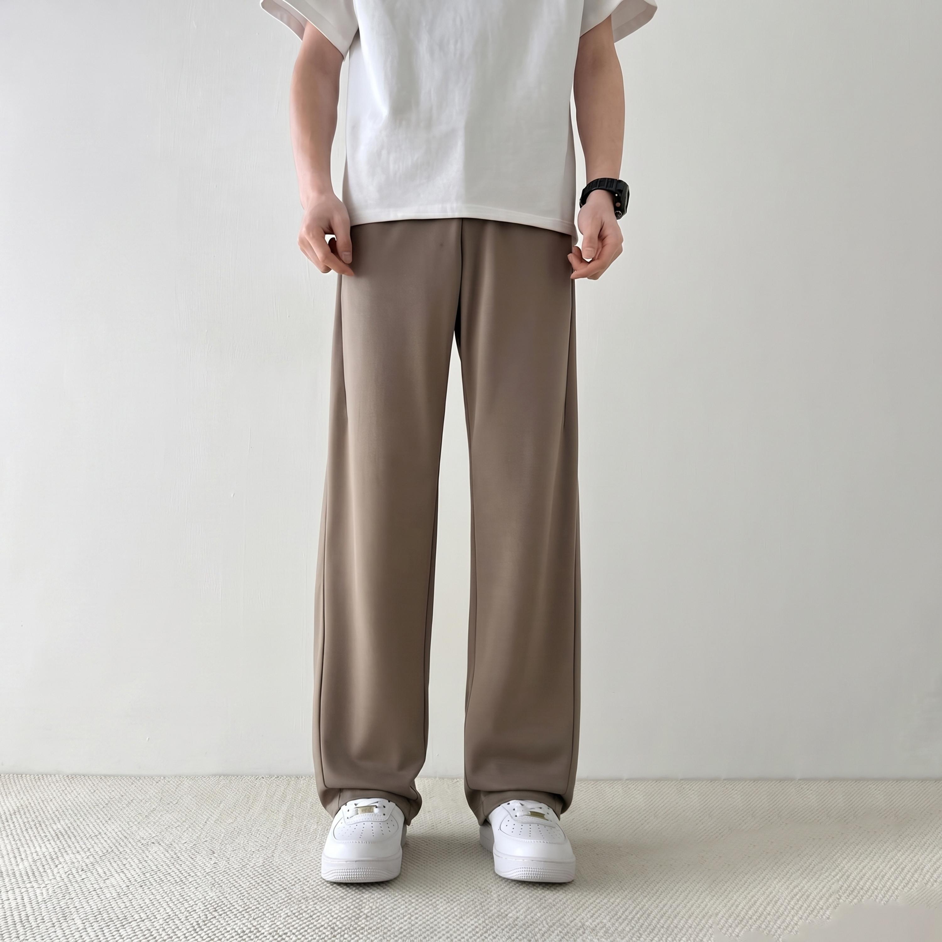 Take Two Men Grey Wide Leg Trousers-men-clothing-trousersandchinos-trousers-image-1