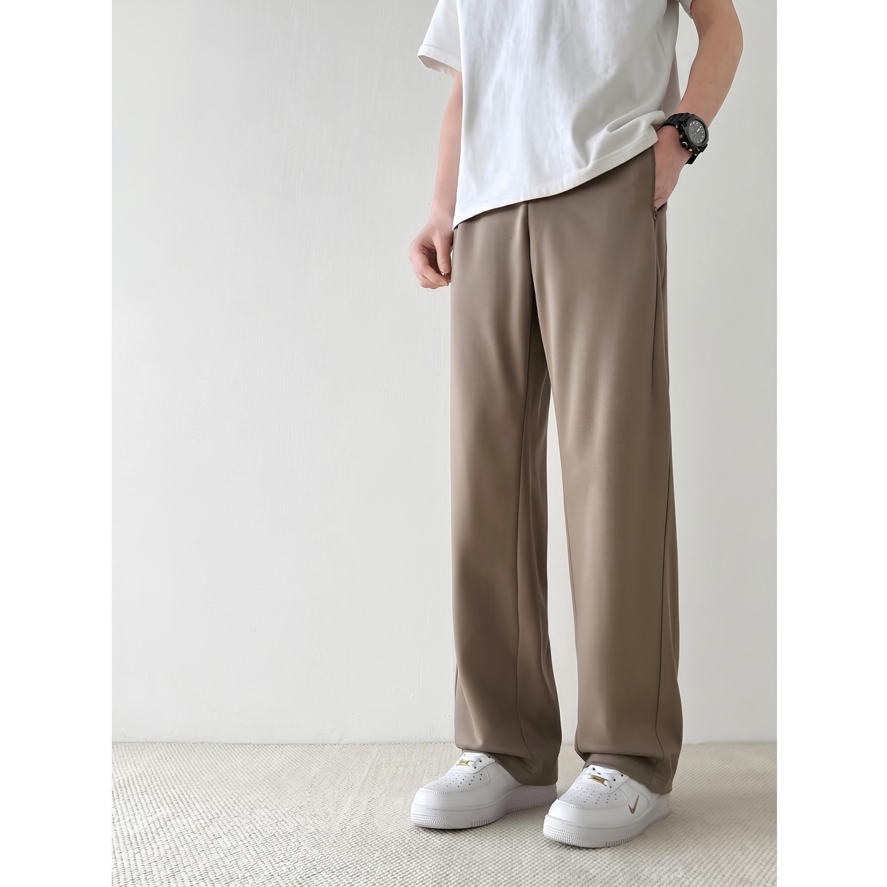 Take Two Men Grey Wide Leg Trousers-men-clothing-trousersandchinos-trousers-image-2