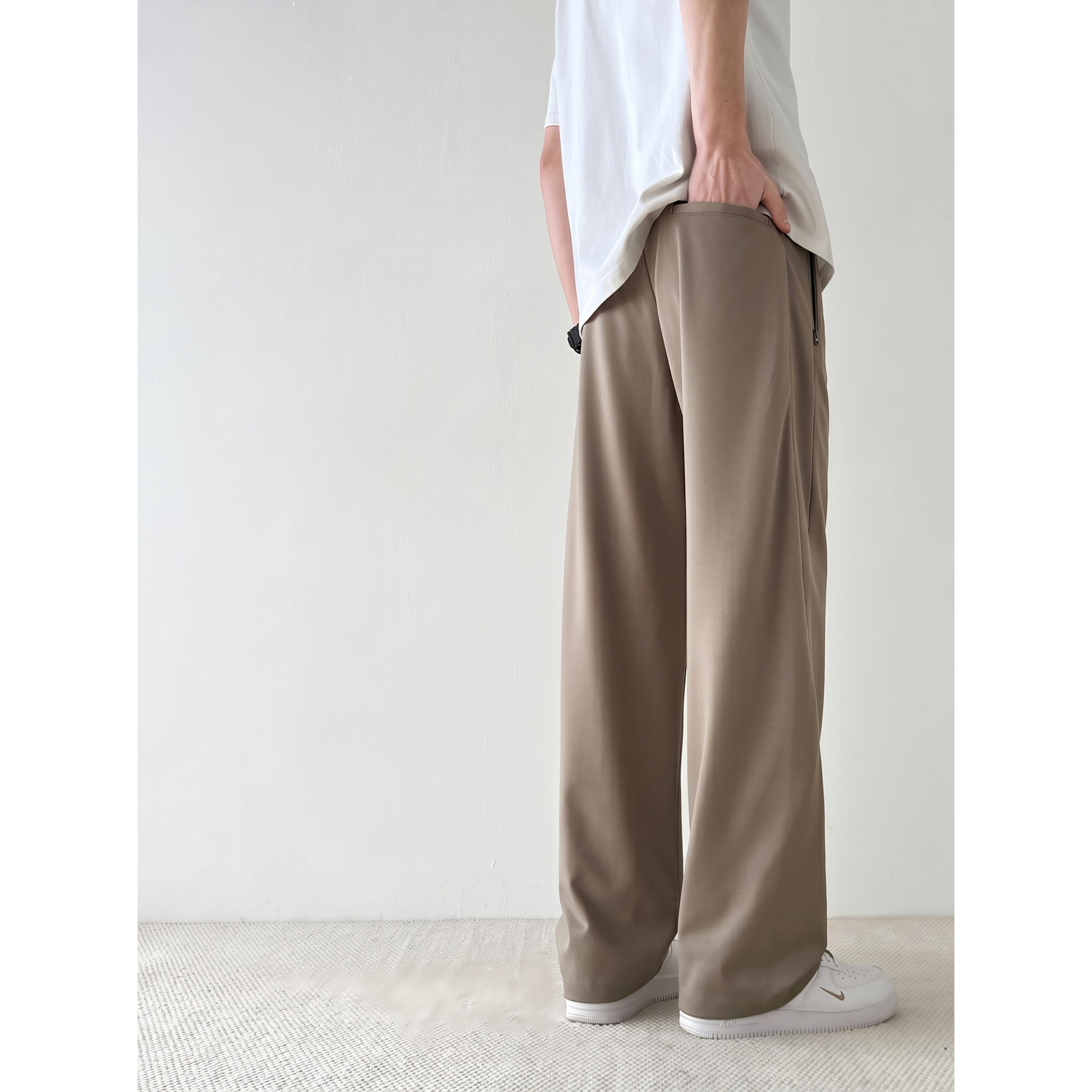 Take Two Men Grey Wide Leg Trousers-men-clothing-trousersandchinos-trousers-image-4