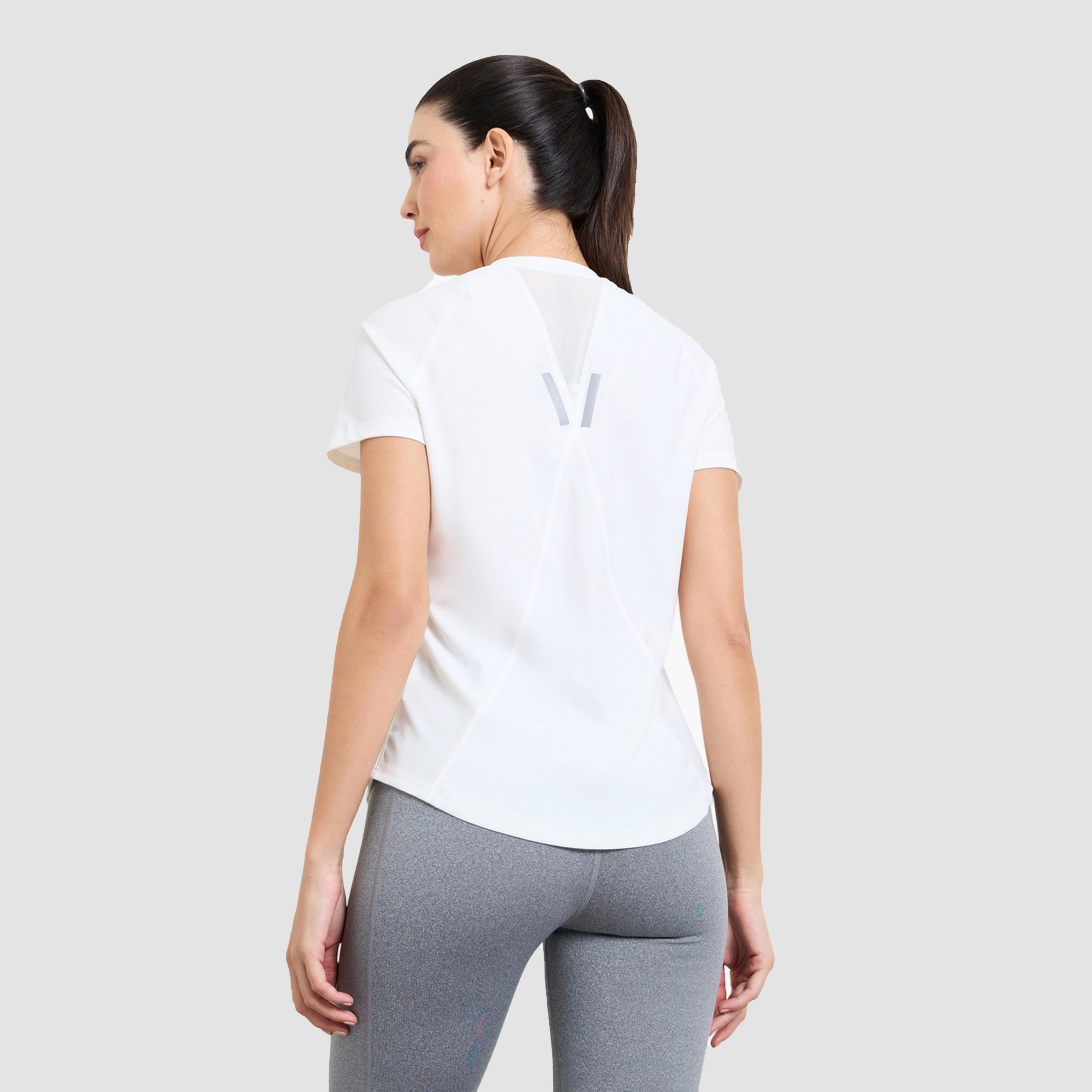 Styli White Back V Shape Mesh Insert and Reflective Stripe Top-sports-women-clothing-tshirtsandvests-image-3