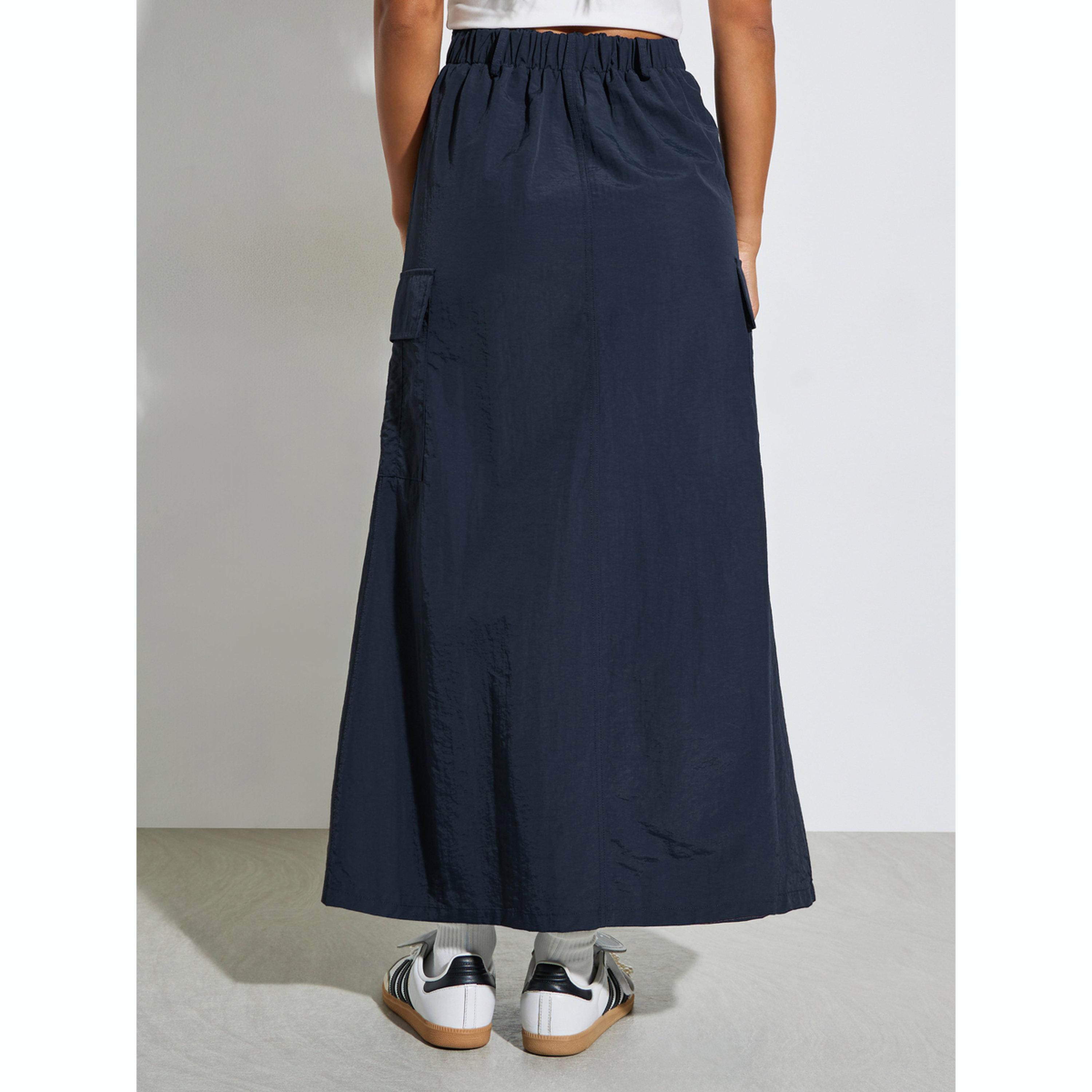 تنورة كارجو ميدي بحافة واسعة-women-clothing-bottoms-skirts-image-4