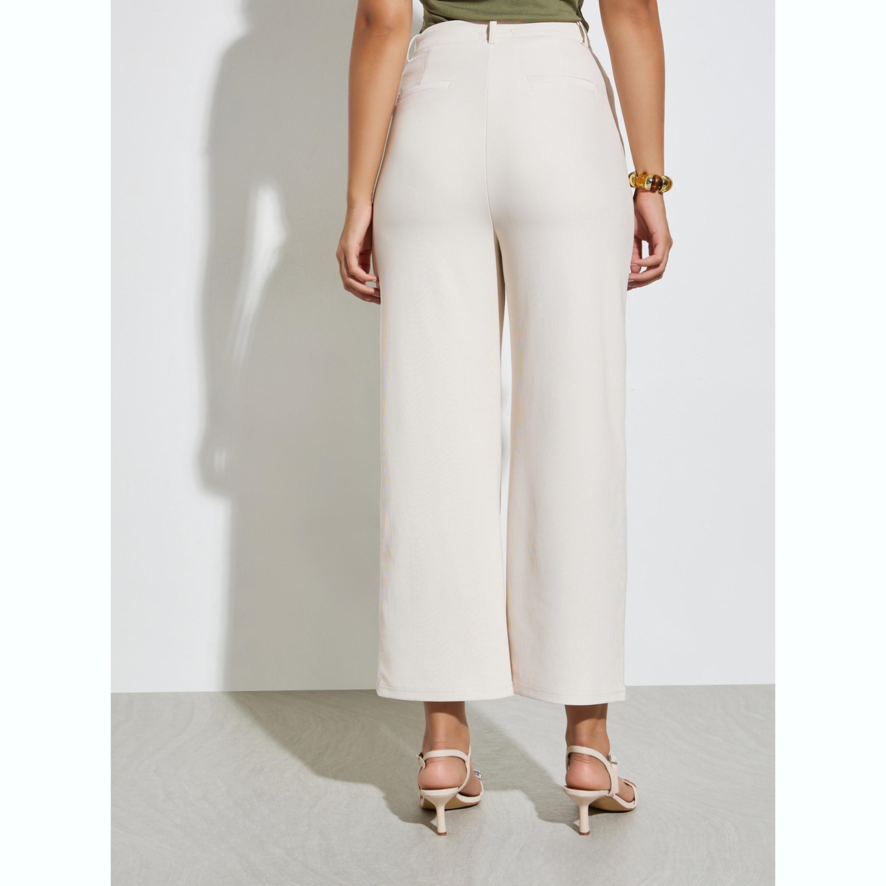 بنطال كاجوال سادة بأرجل مستقيمة-women-clothing-bottoms-trousers-image-4