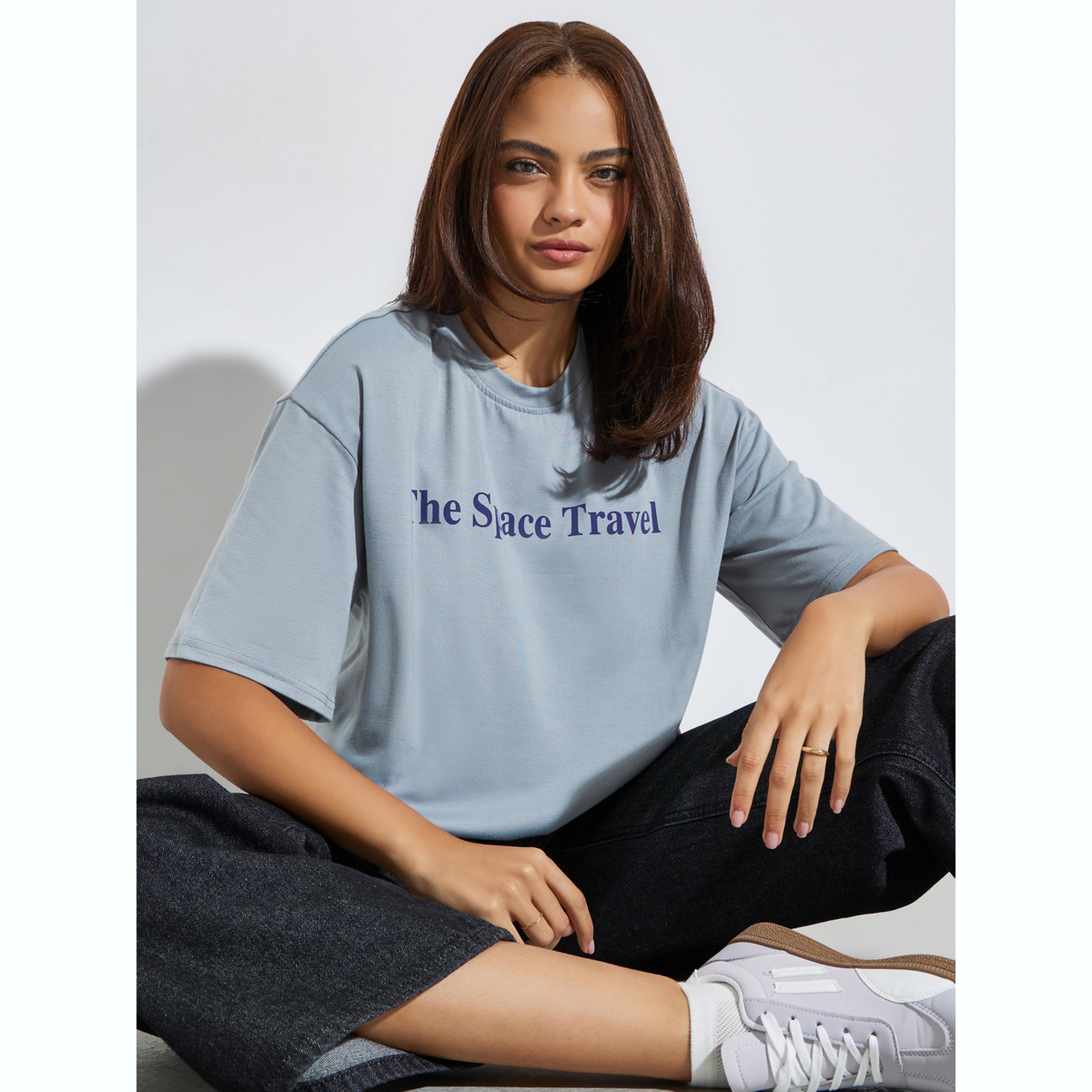 تيشيرت واسع بطبعة كتابة-women-clothing-tshirts-image-3