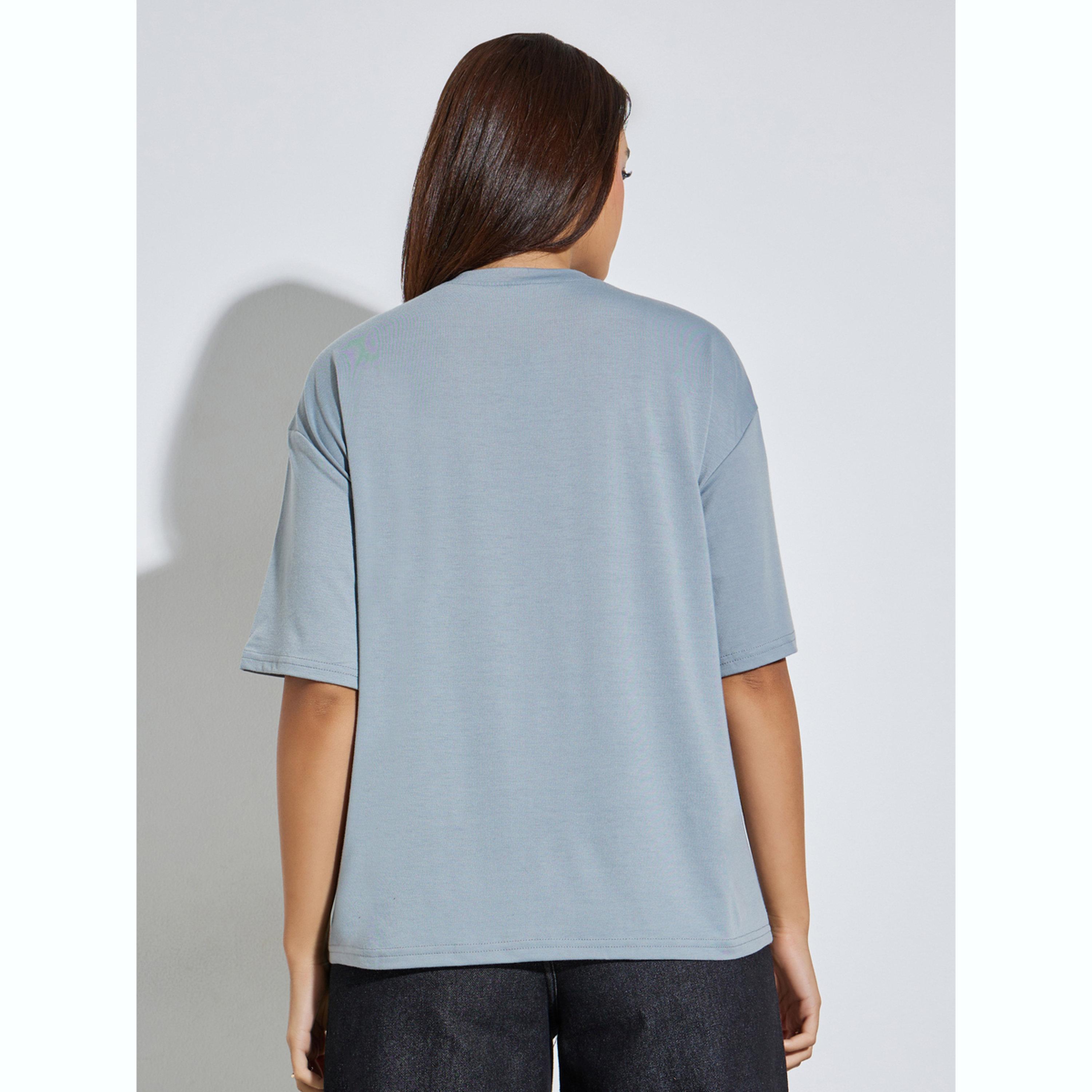 تيشيرت واسع بطبعة كتابة-women-clothing-tshirts-image-4