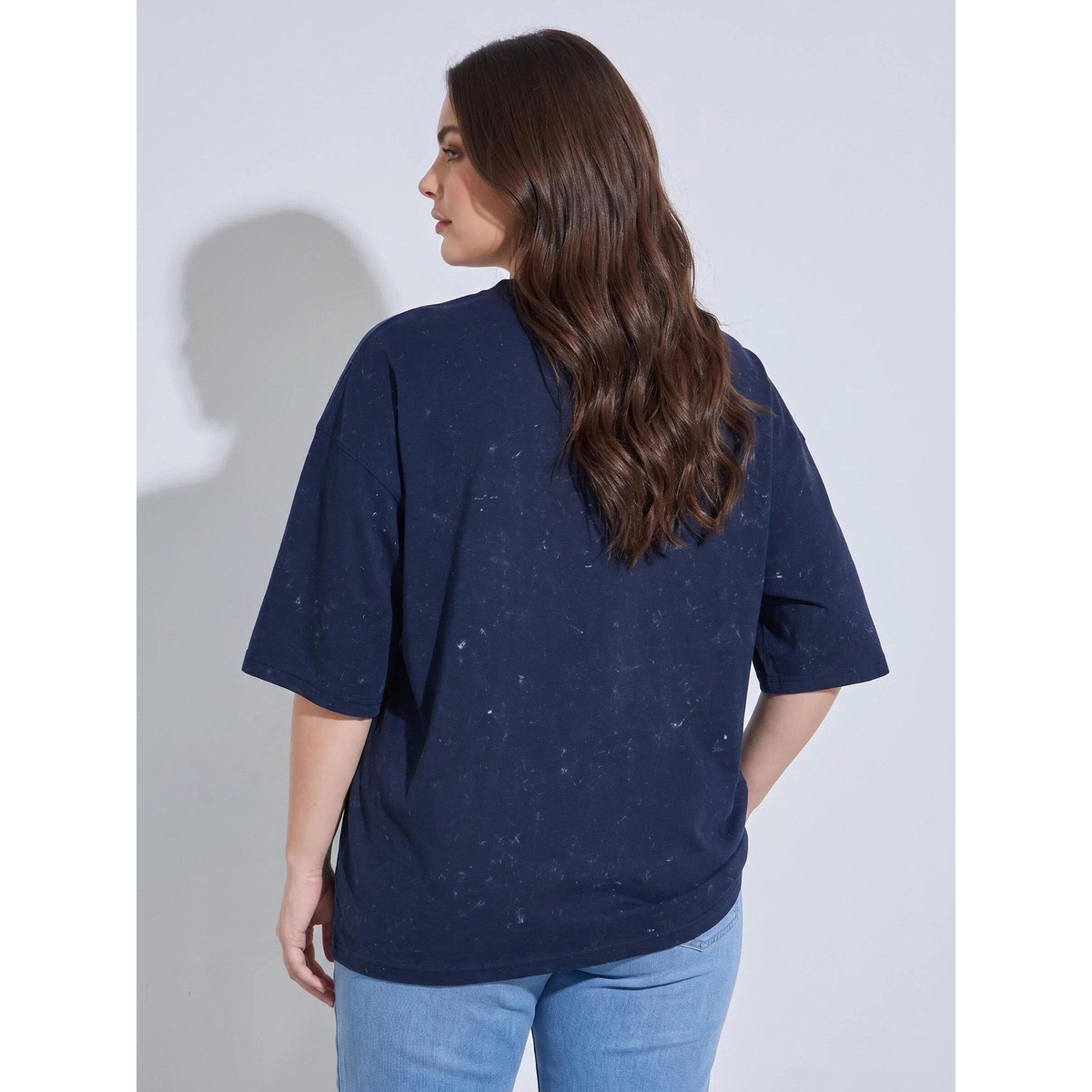 Styli PLUS SIZE EMBROIDERED SLOGAN WASHED TEE, BLOCK- 7018814505-women-clothing-plussize-tshirts-image-3