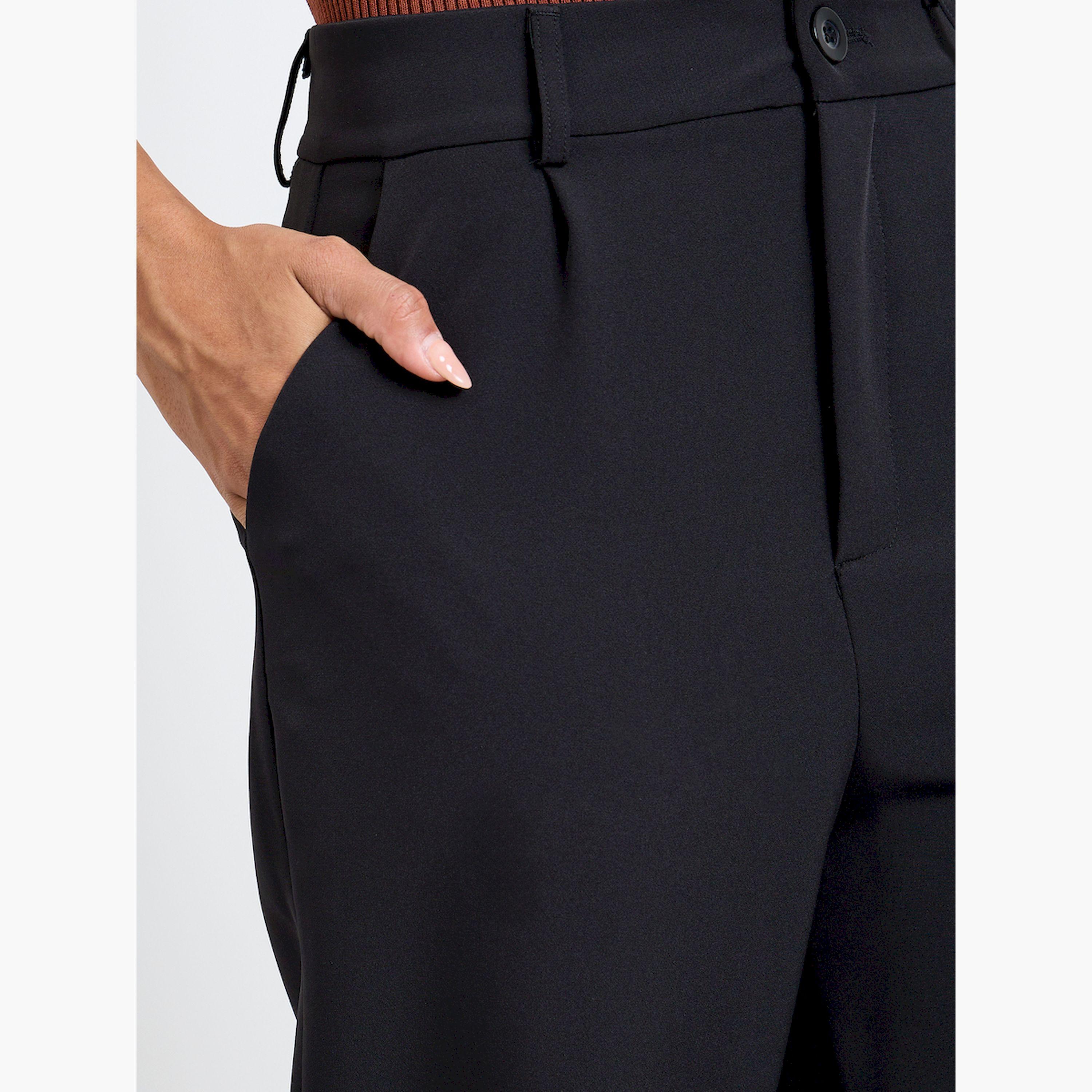Take Two Black Solid Straight-Leg Pants-women-clothing-bottoms-trousers-image-3