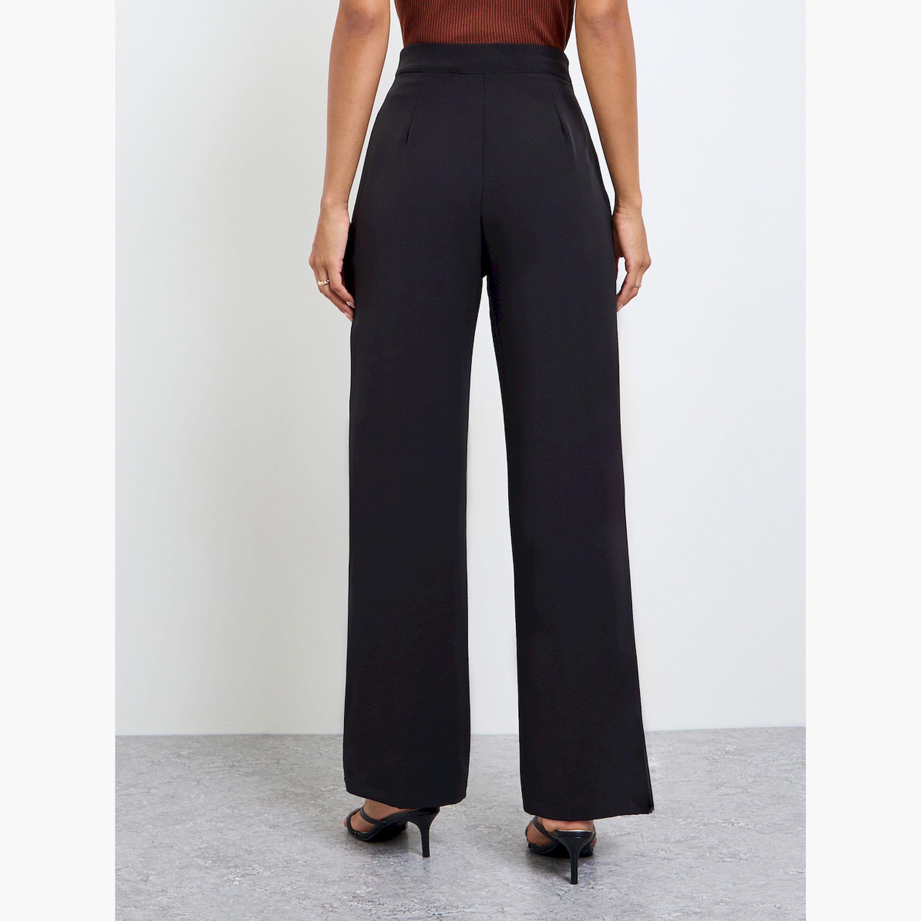 بنطال سادة بأرجل واسعة-women-clothing-bottoms-joggers-image-4
