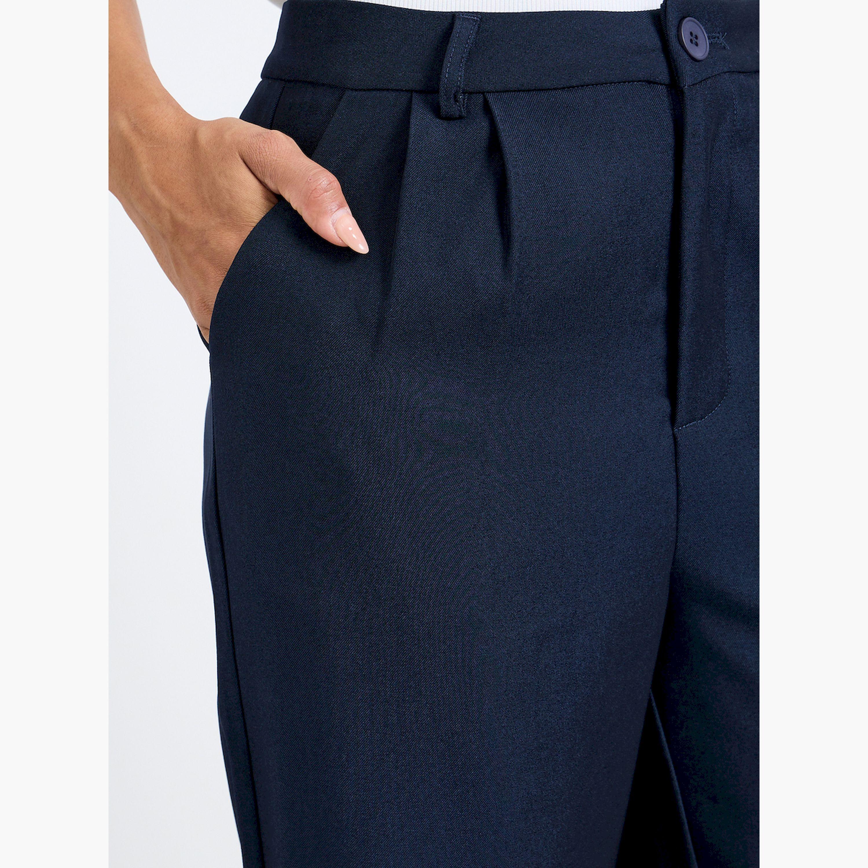 بنطال سادة بقصة مستقيمة-women-clothing-bottoms-trousers-image-3