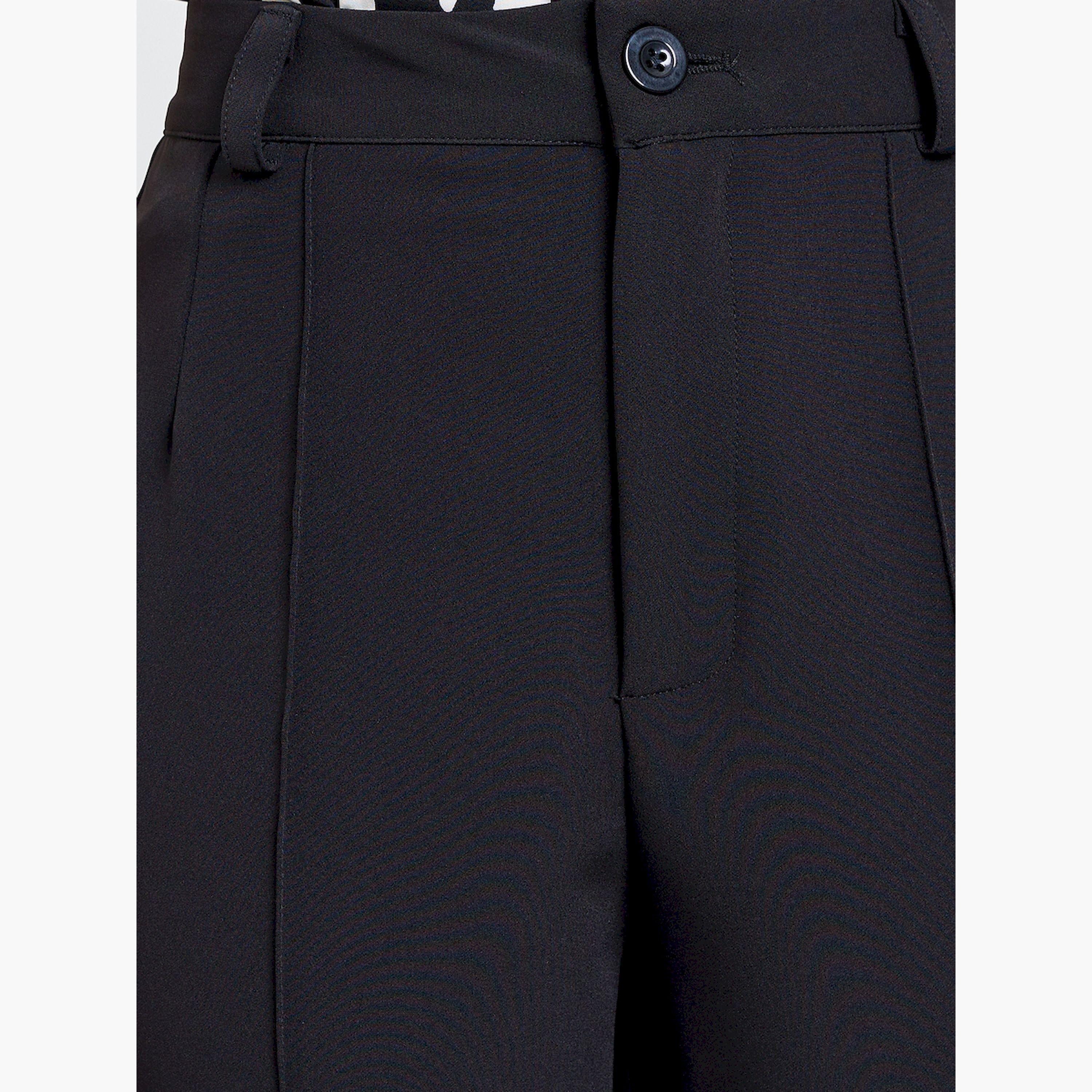 Take Two Black Solid Straight Fit Pants-women-clothing-bottoms-trousers-image-3