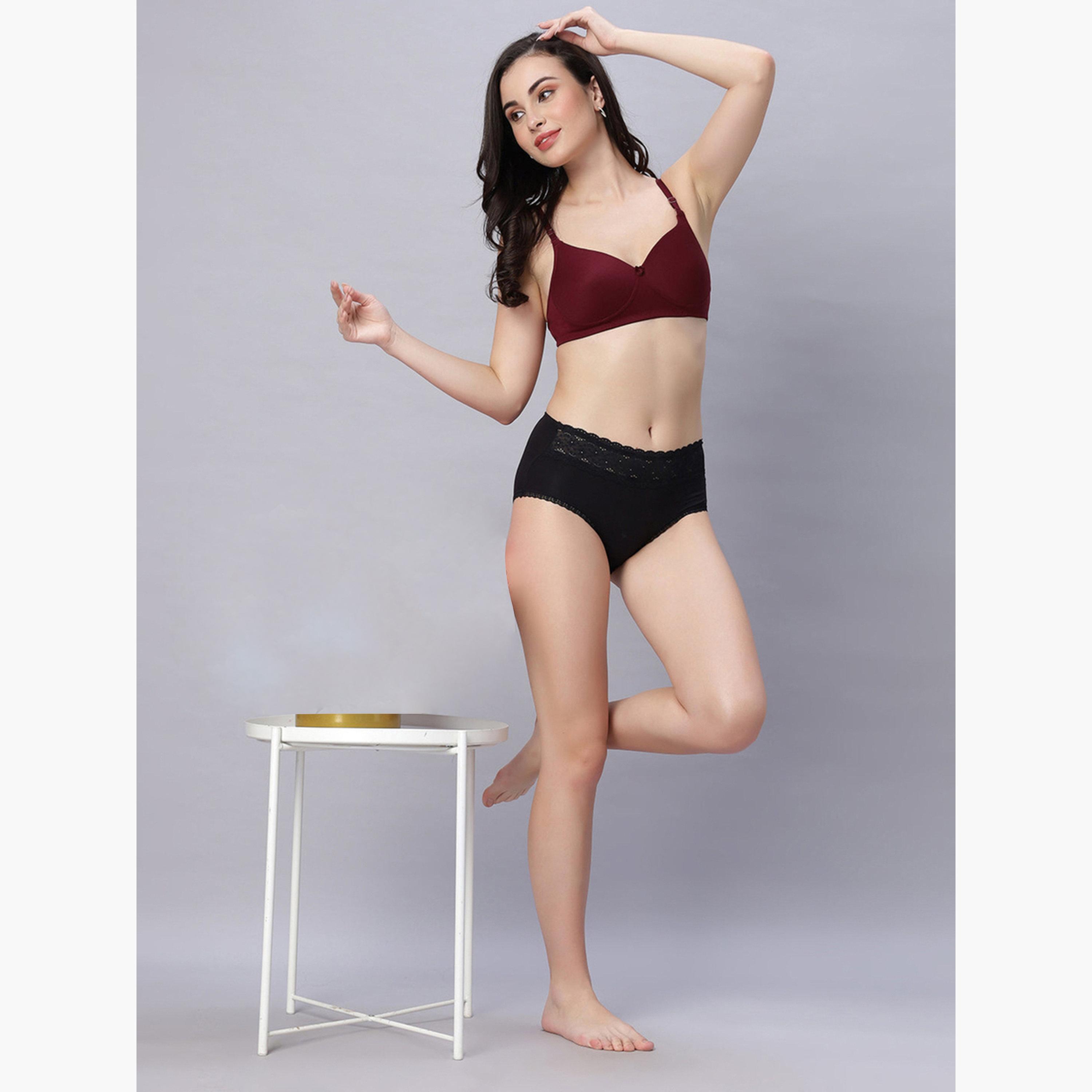 Eden X Styli Pack of 2 - Heavily Padded Non Wired Bra-women-clothing-lingerie-bras-image-2